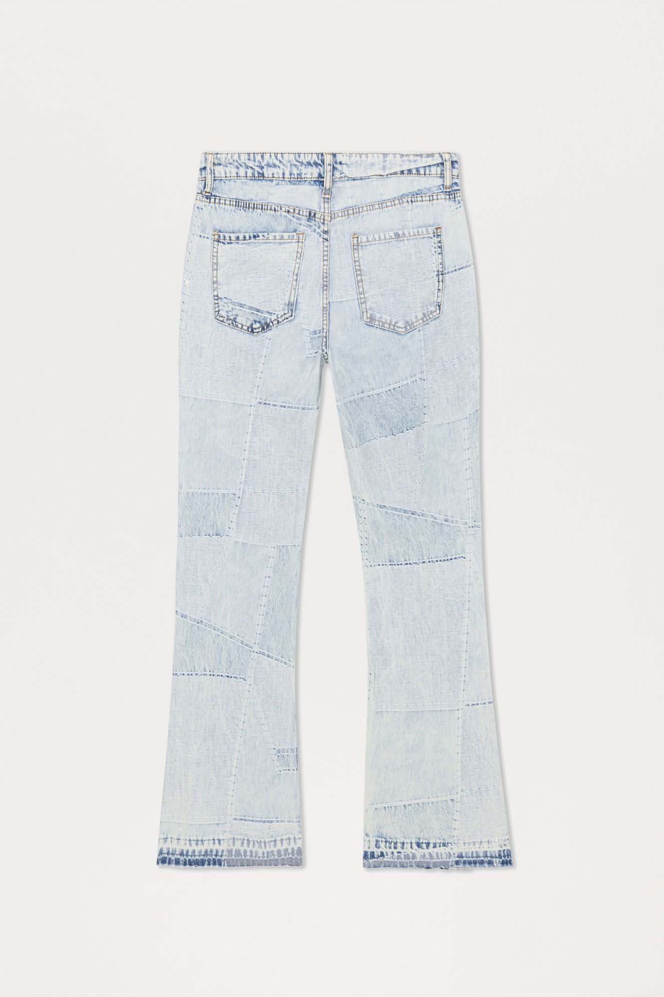 Verdugo Stacked Slim Flare Jeans - Light Blue Wash - Image 10