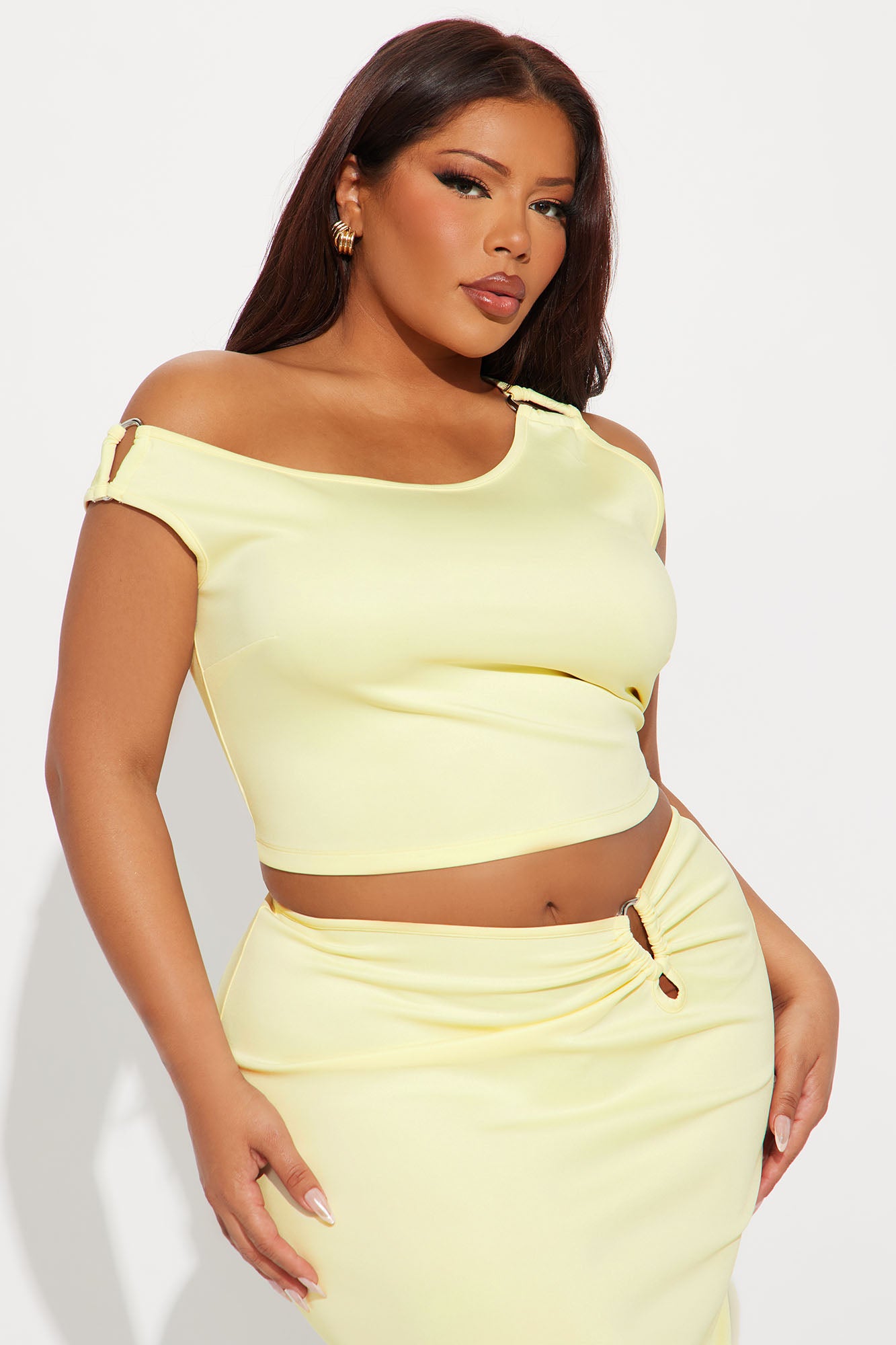 Iconic Rhythm Maxi Skirt Set - Yellow - Image 6