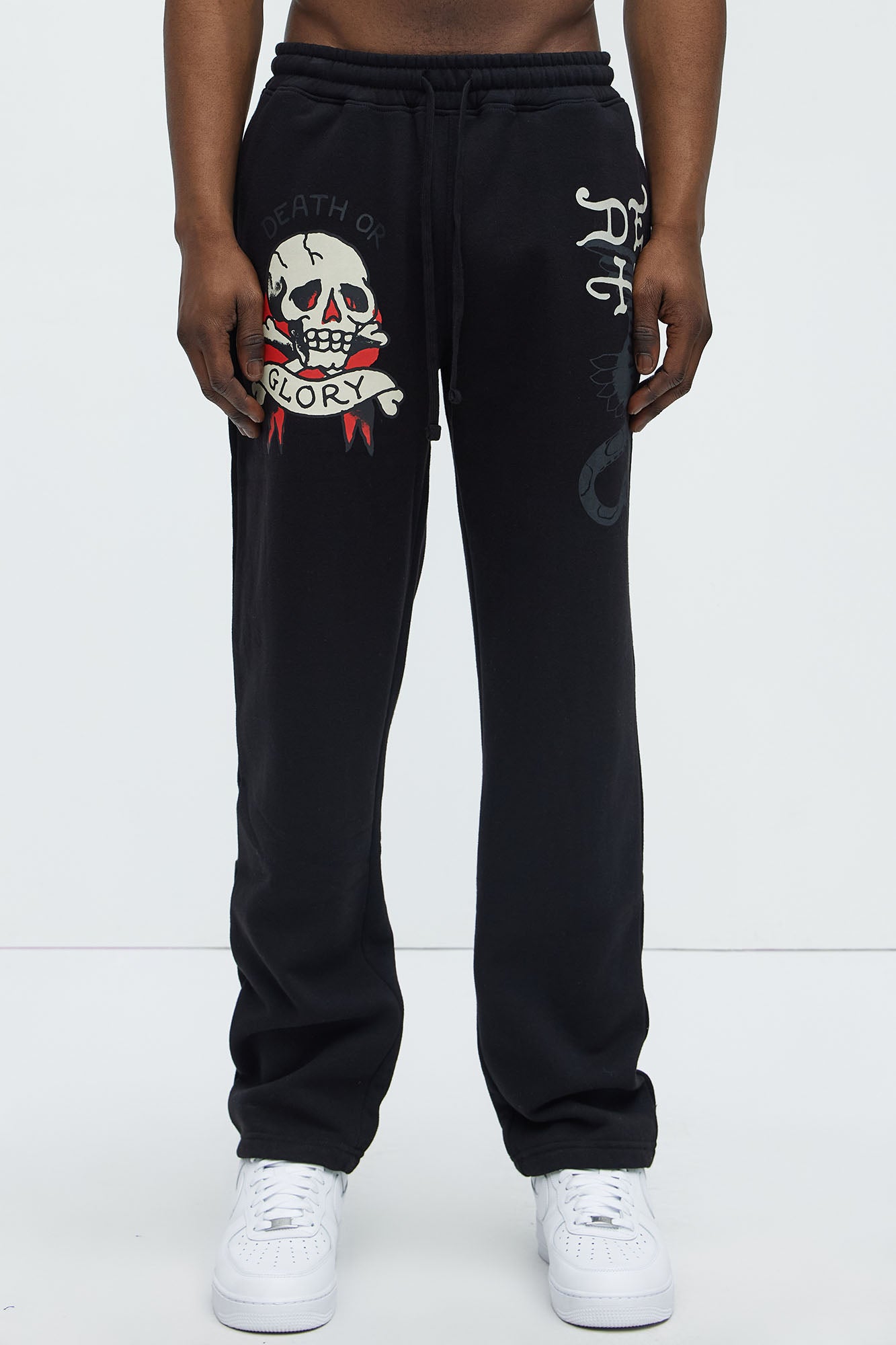 Ed Hardy Skull Glory Slim Sweatpants - Black - Image 3