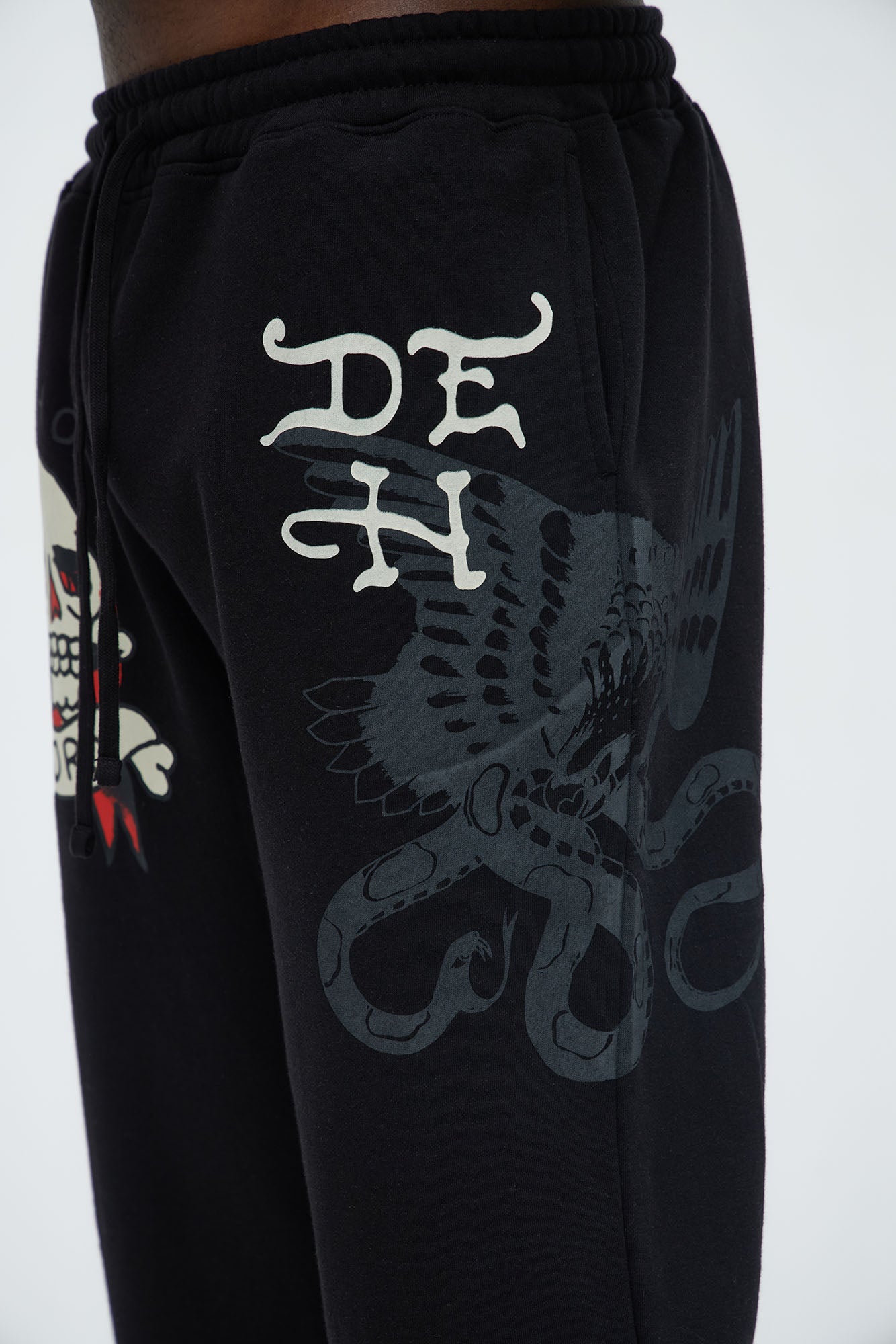 Ed Hardy Skull Glory Slim Sweatpants - Black - Image 5