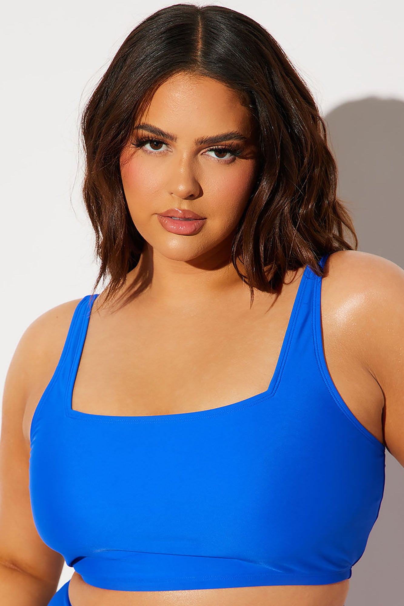 Maui Mix And Match Tank Bikini Top - Royal - Image 4
