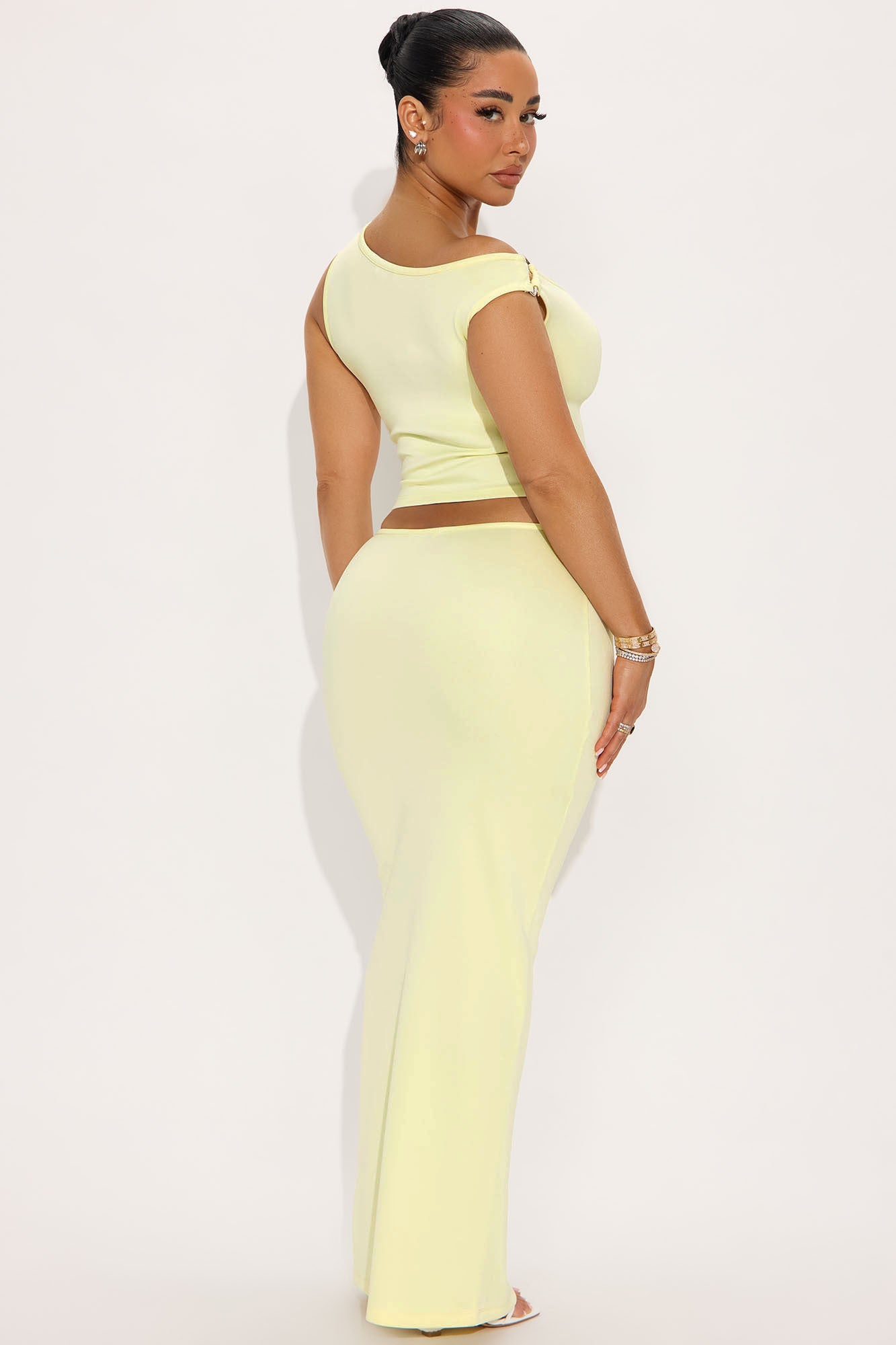 Iconic Rhythm Maxi Skirt Set - Yellow - Image 3