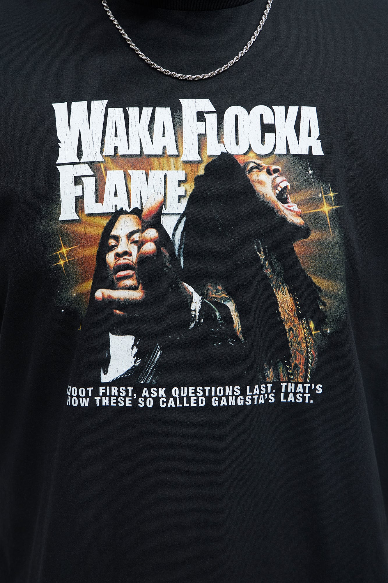 Waka Flocka Flame Bustin At Em Short Sleeve Tee - Black - Image 6
