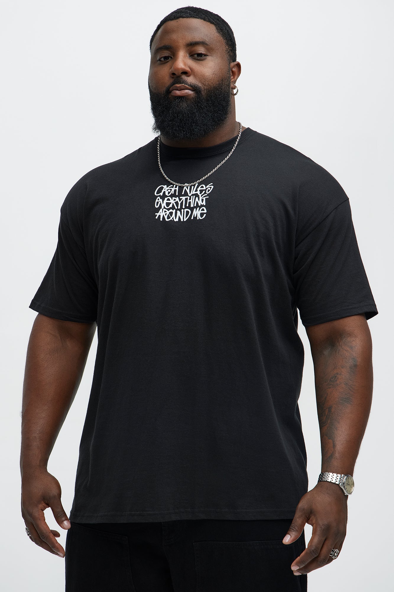 Paper Talks Short Sleeve Tee - Black - Image 6