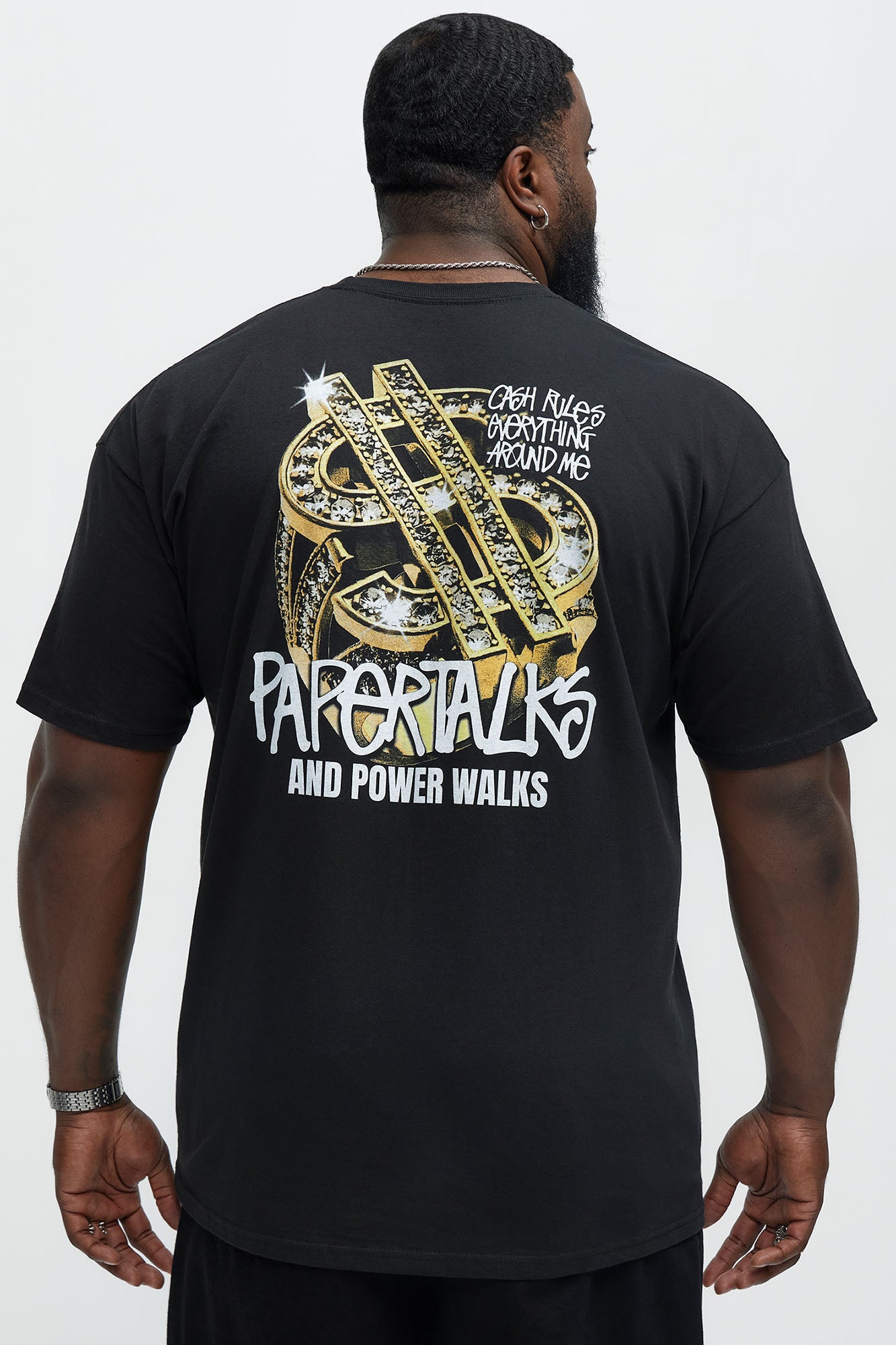 Paper Talks Short Sleeve Tee - Black - Image 5