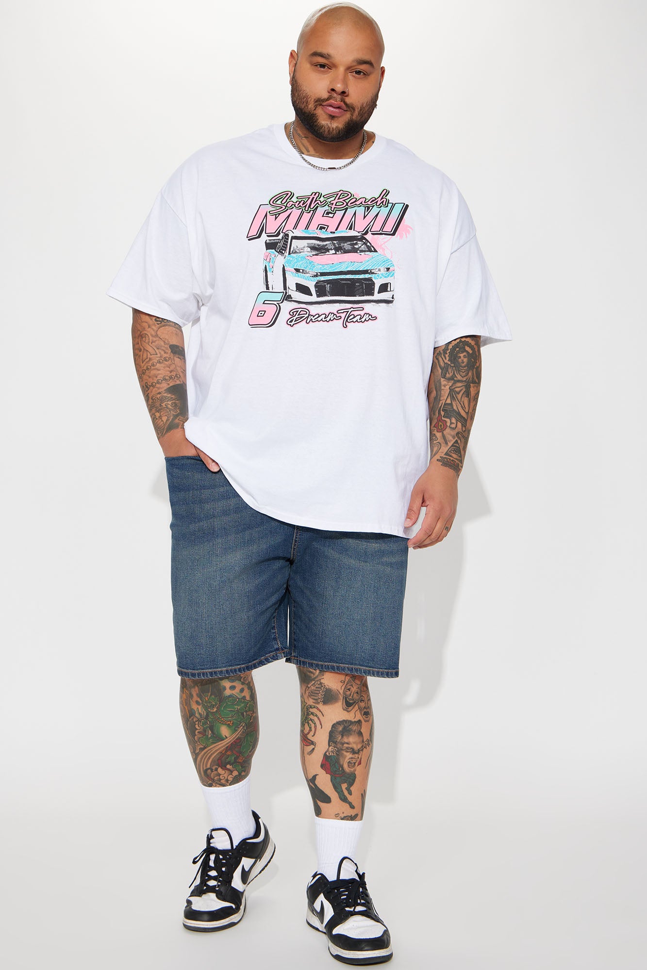 Cornell Slim Denim Shorts - Vintage Blue Wash - Image 6