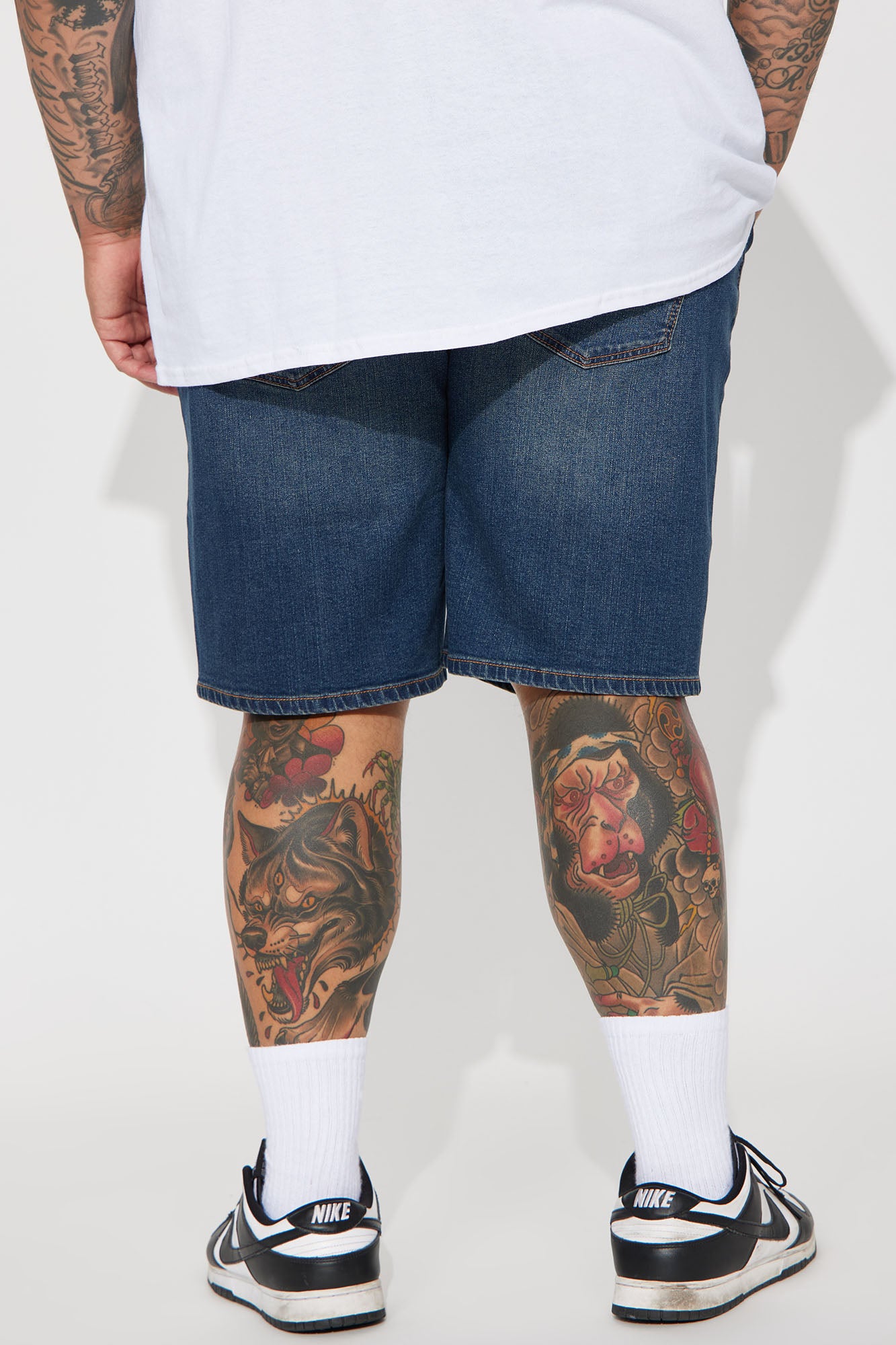 Cornell Slim Denim Shorts - Vintage Blue Wash - Image 7