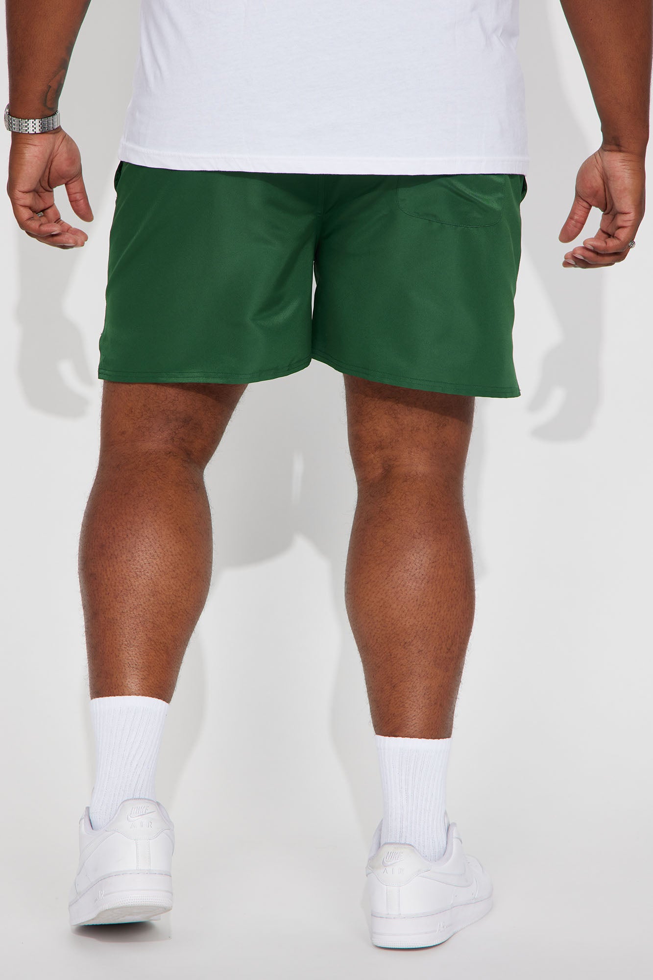Hustle Game Swim Mid Trunk - Green - Image 7