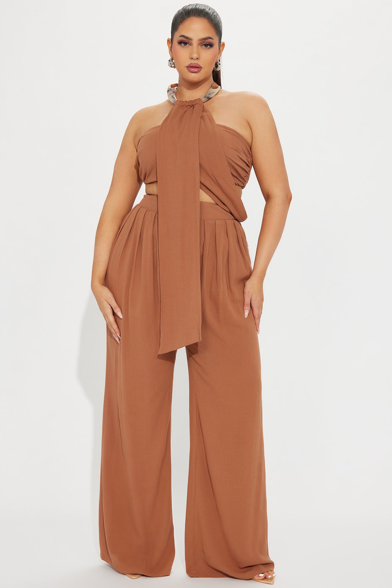 Under The Sun Pant Set - Mocha - Image 5