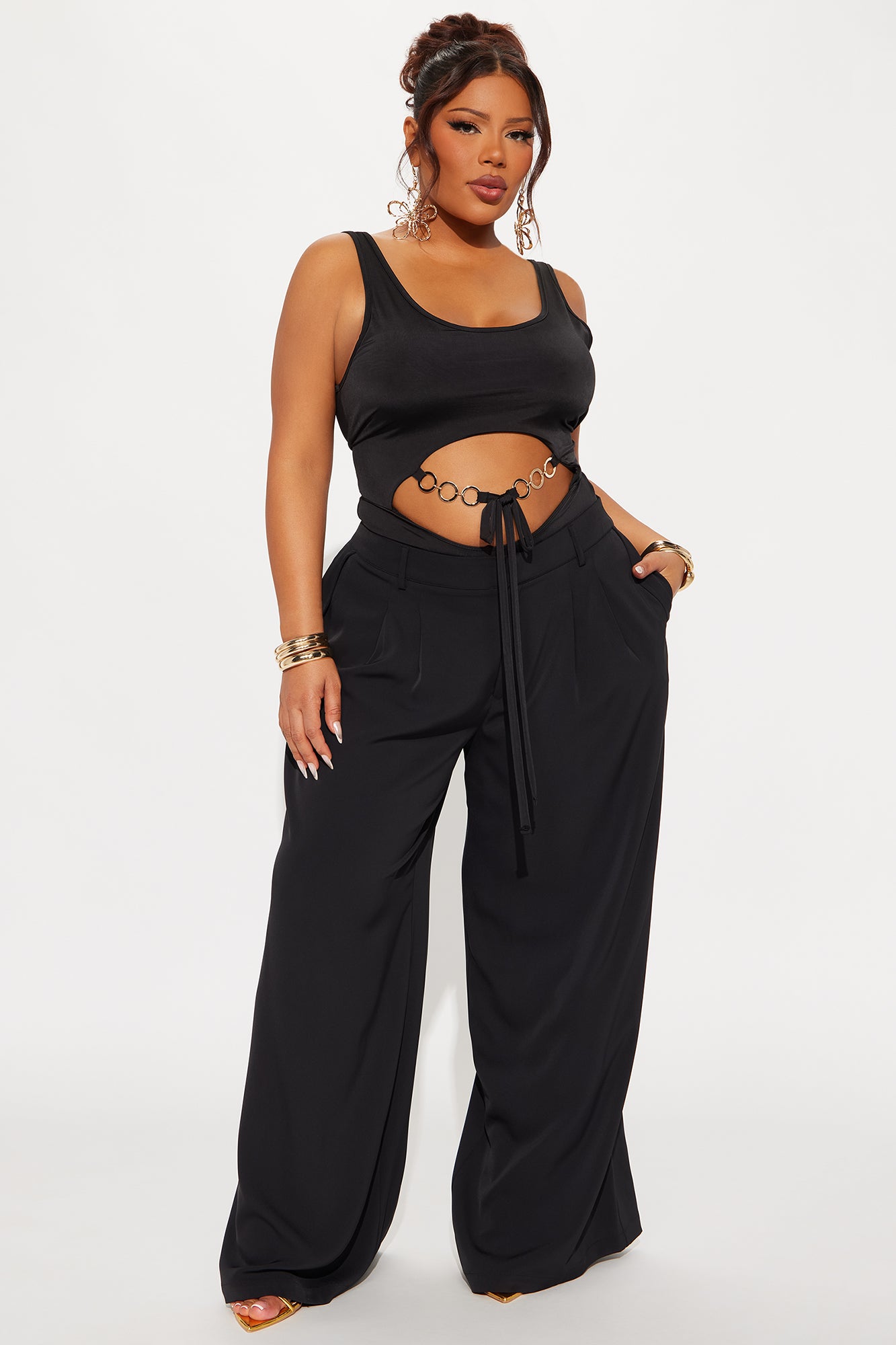 Dominant Girly High Cut Bodysuit - Black - Image 6