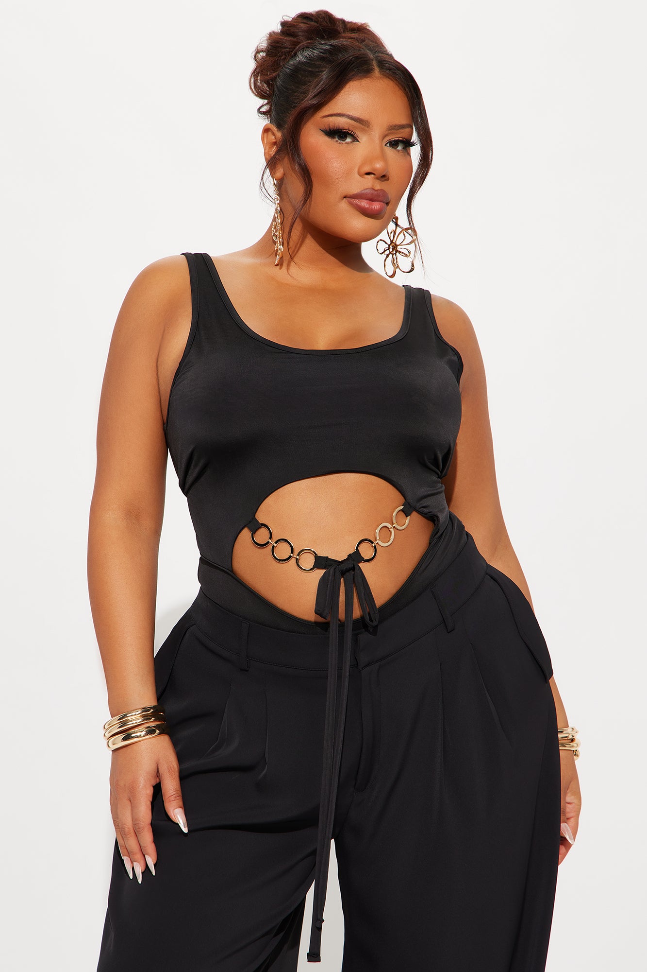 Dominant Girly High Cut Bodysuit - Black - Image 7