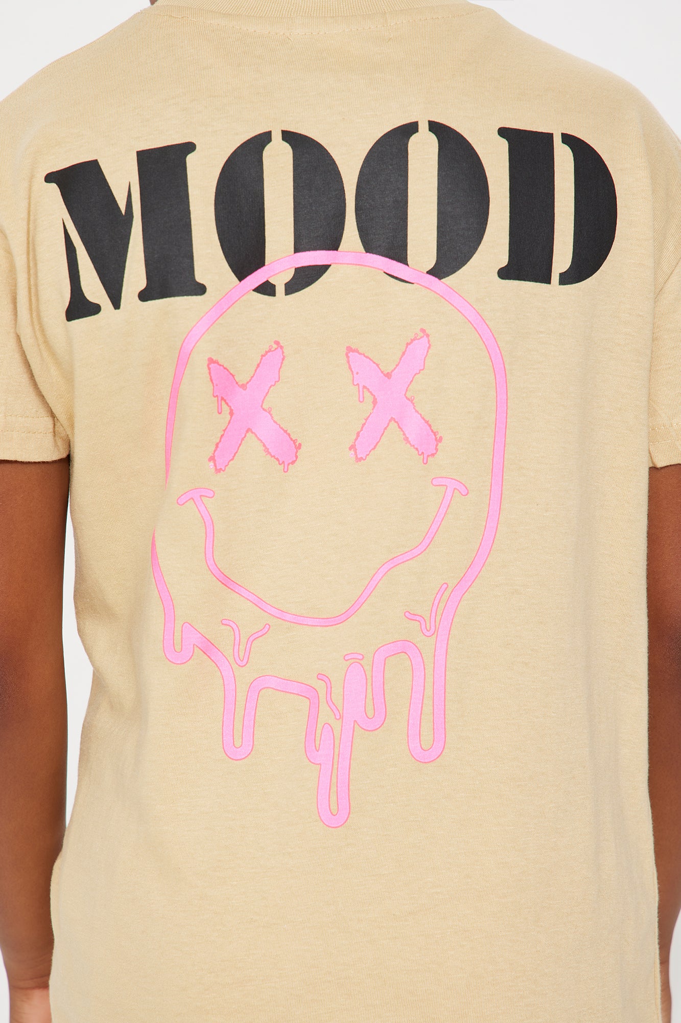 Mini What A Mood Short Sleeve Tee - Tan - Image 5