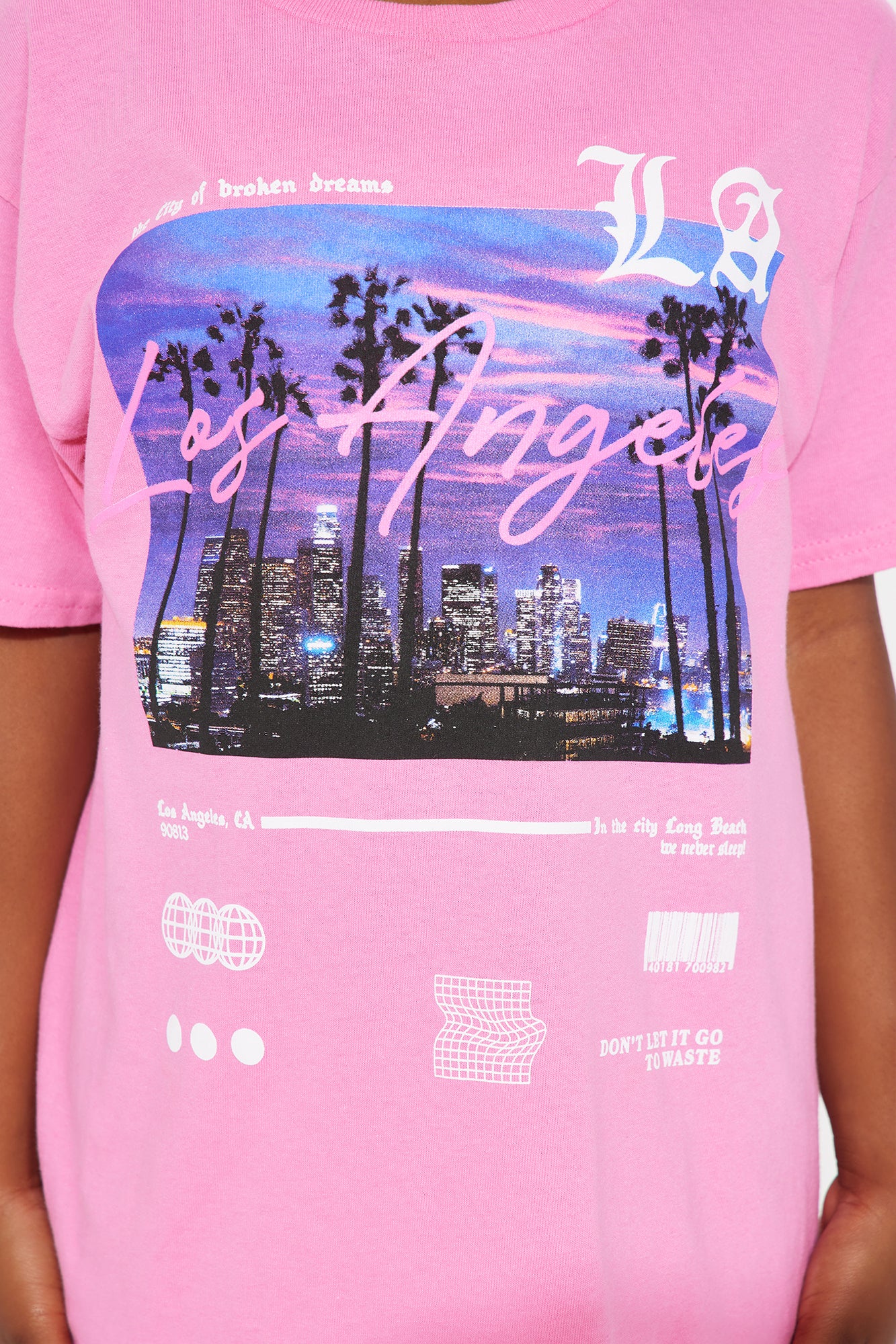 Mini West Side Views Short Sleeve Tee - Pink - Image 3