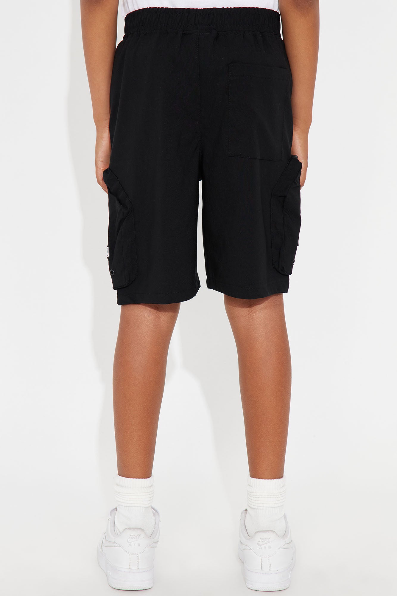 Mini Aaron Cargo Shorts - Black - Image 3