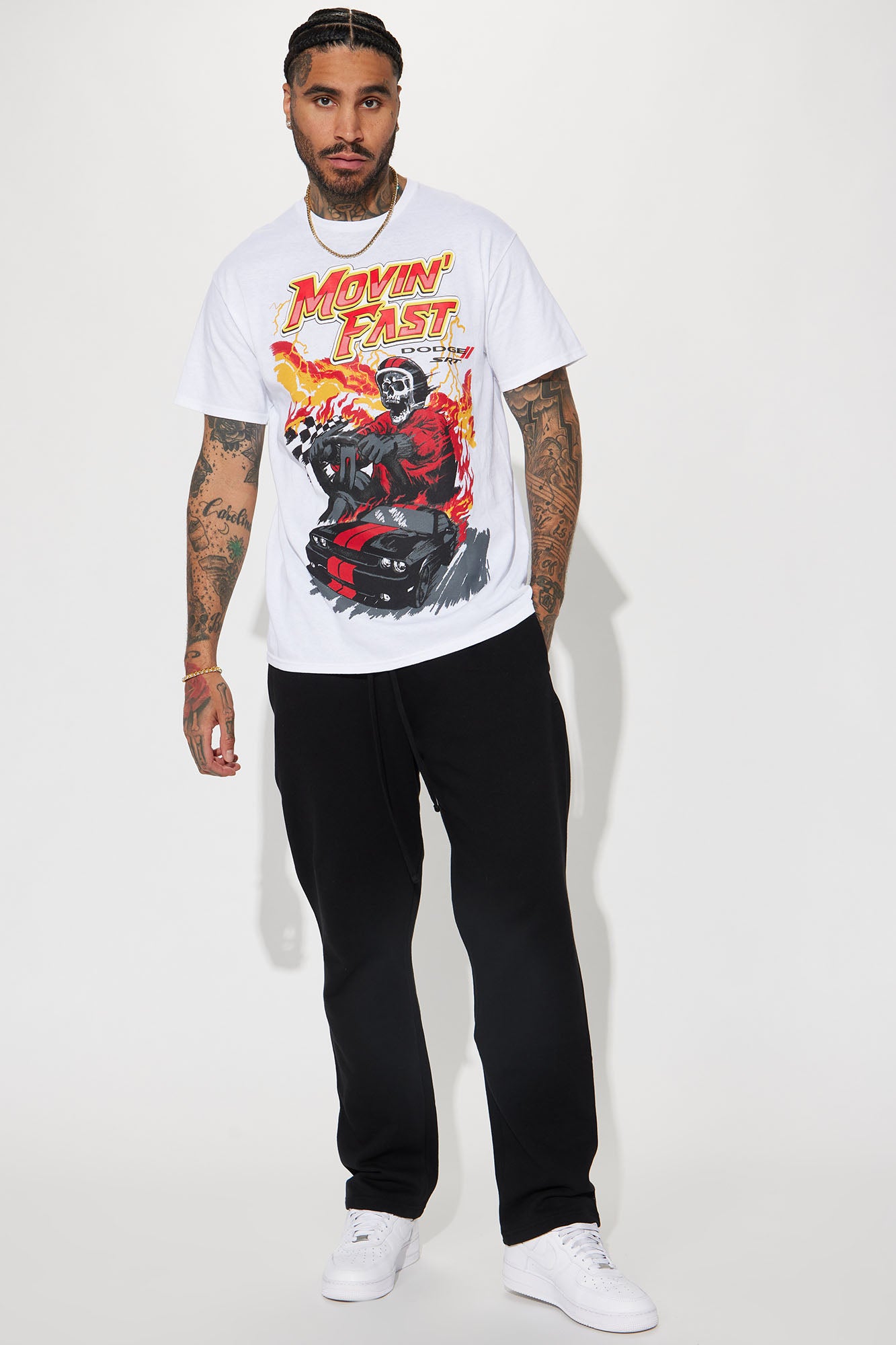 Tyson Straight Sweatpant - Black - Image 7