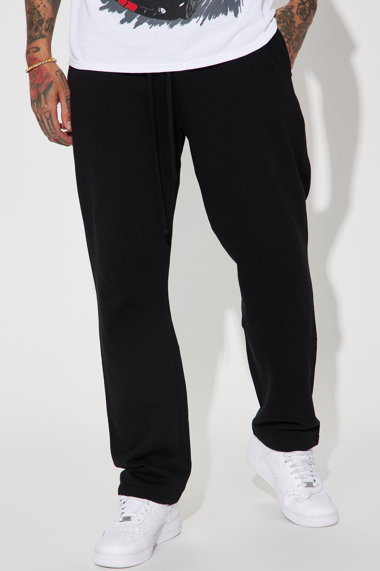 Tyson Straight Sweatpant - Black - Image 5