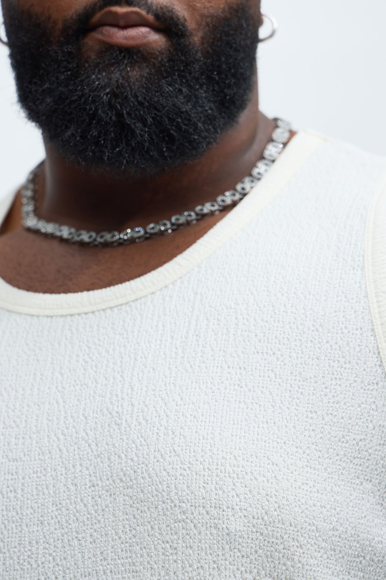 Kerr Textured Tank - Cream - Image 7