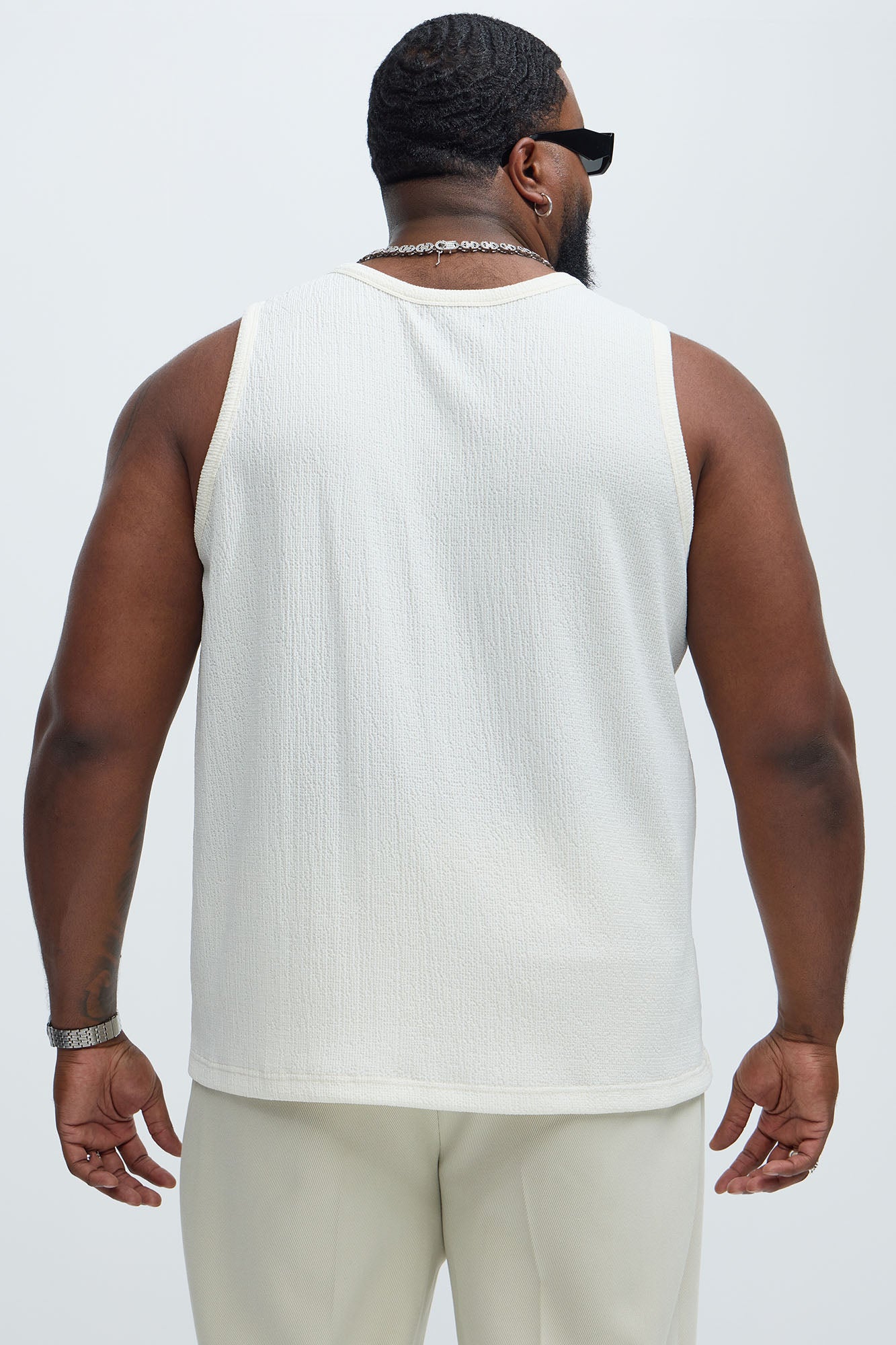 Kerr Textured Tank - Cream - Image 8