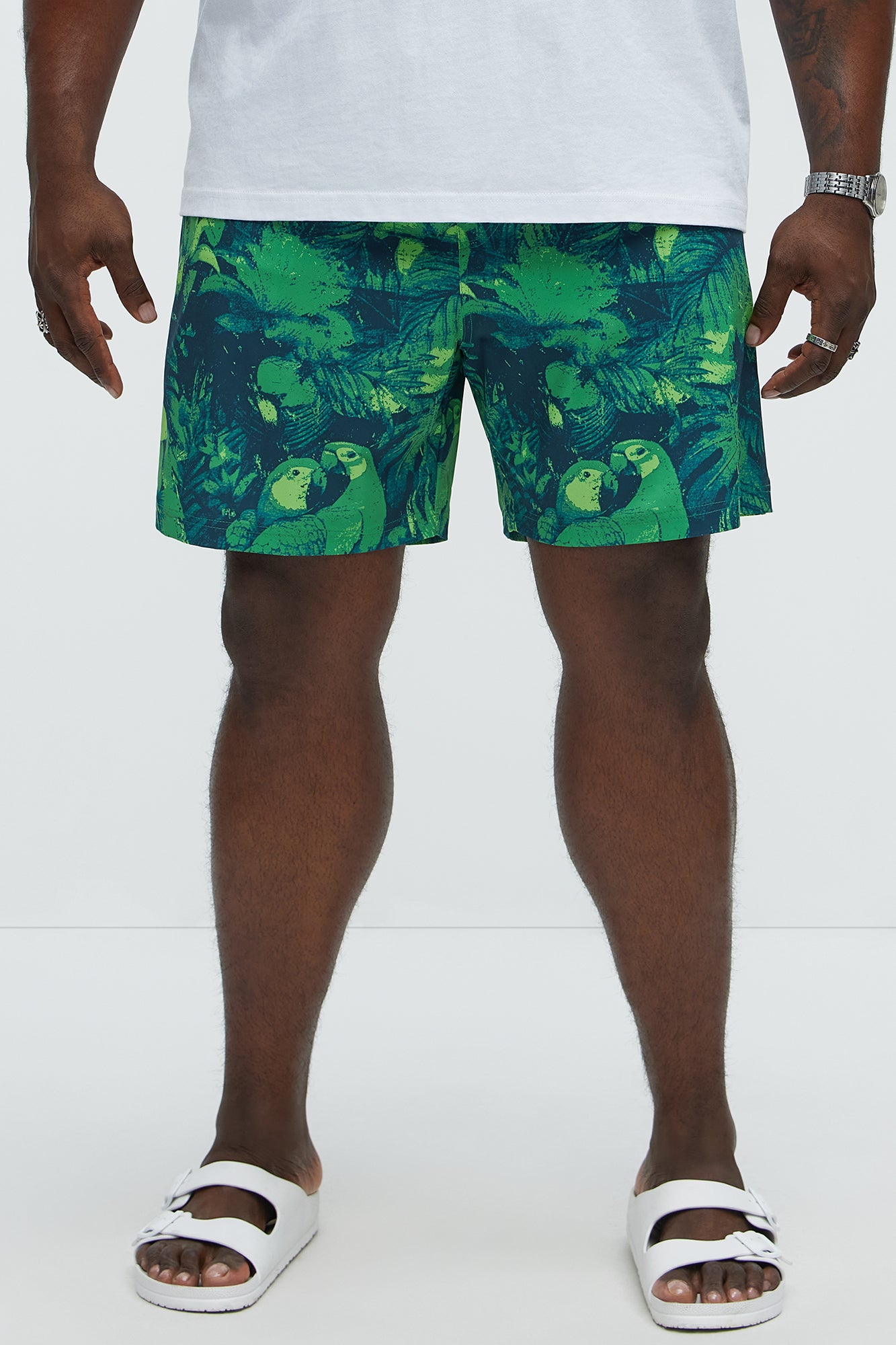 Paradise Garden Swim Classic Trunk - Green/combo - Image 4