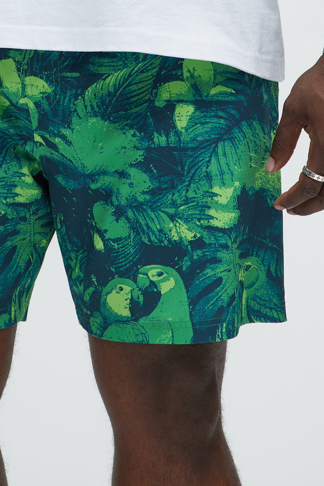 Paradise Garden Swim Classic Trunk - Green/combo - Image 6