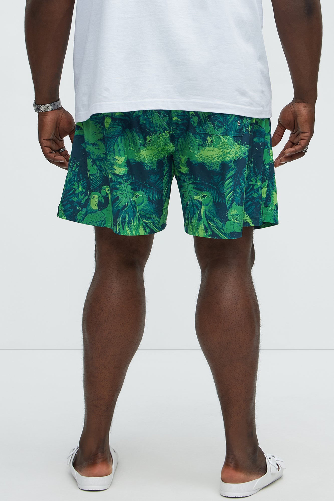Paradise Garden Swim Classic Trunk - Green/combo - Image 7