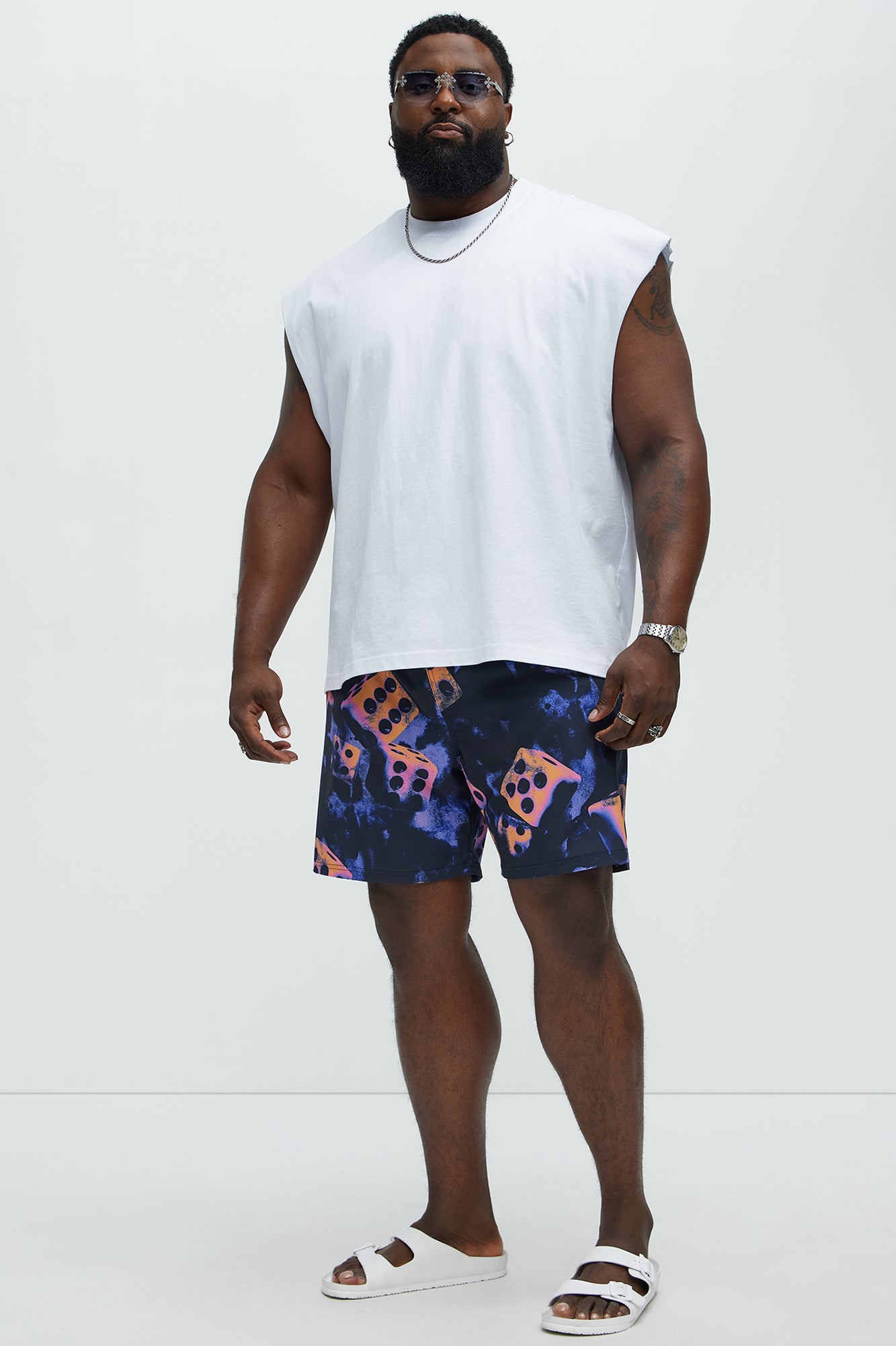 Ombre Dice Swim Classic Trunk - Multi Color - Image 6