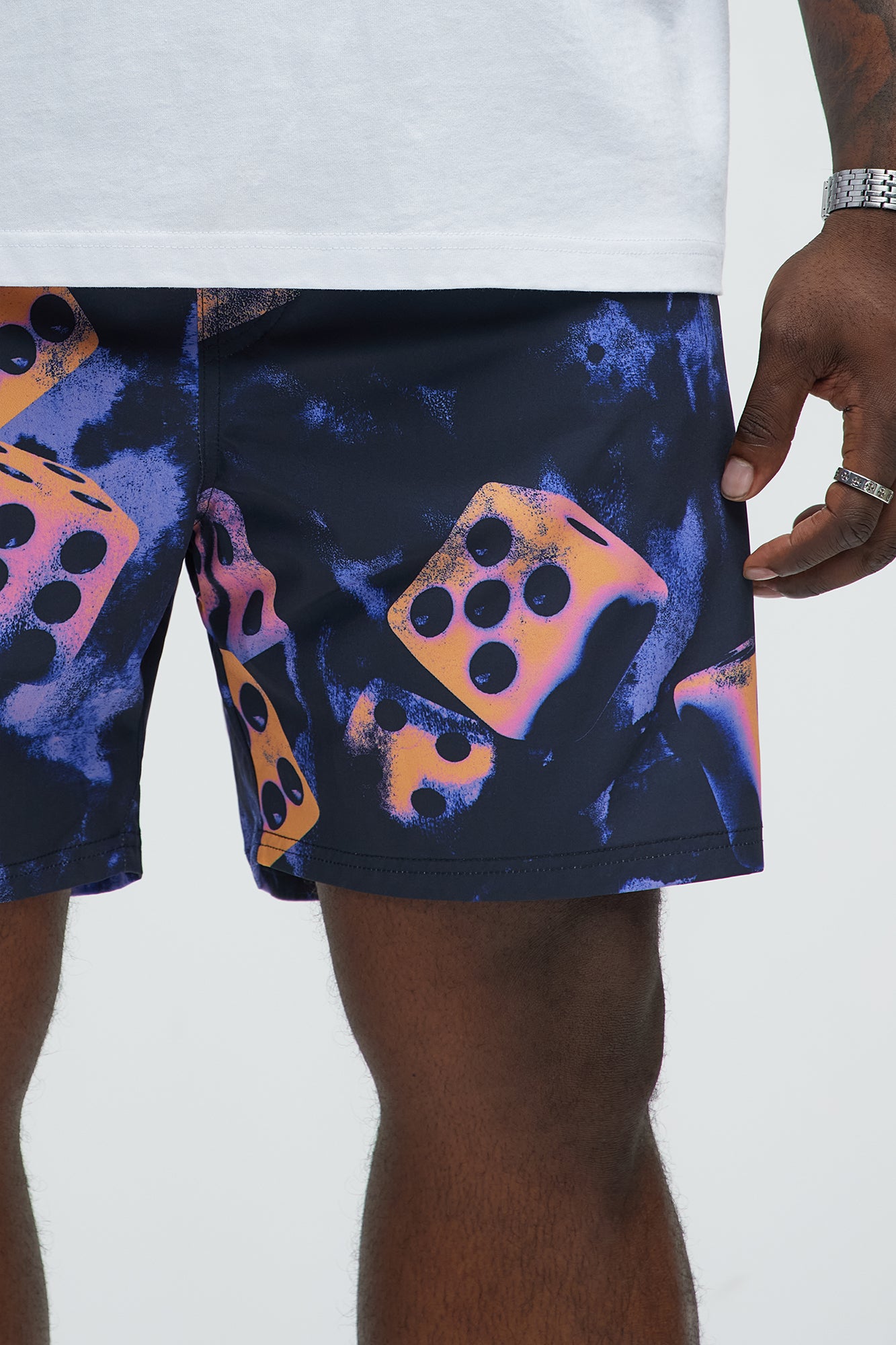 Ombre Dice Swim Classic Trunk - Multi Color - Image 7