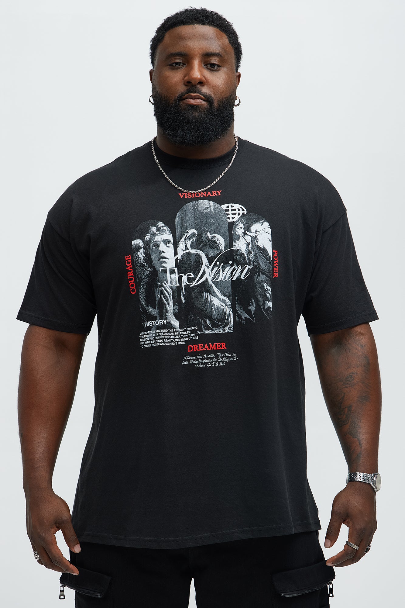 The Vision Short Sleeve Tee - Black - Image 4