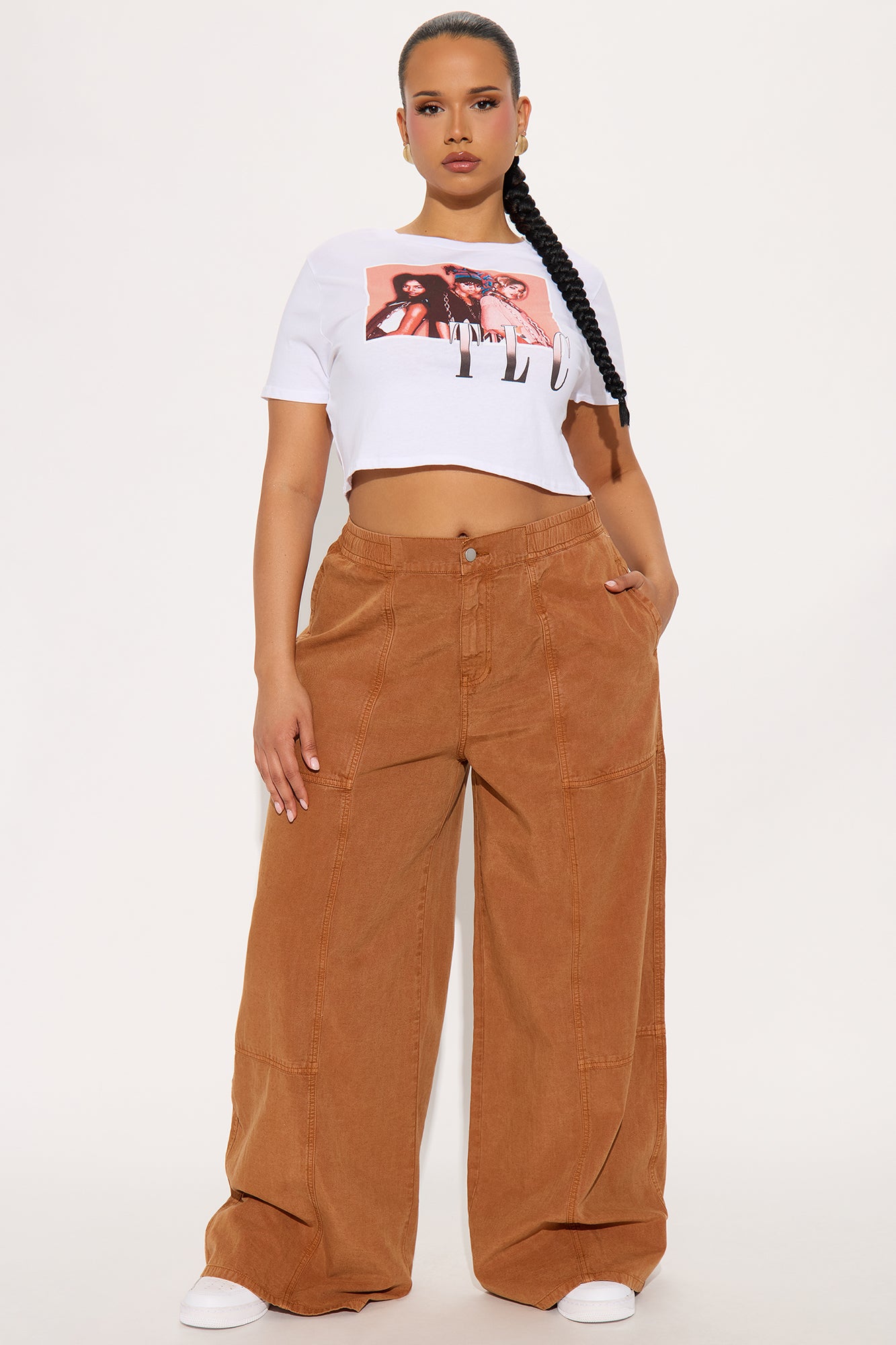 Pascal Wide Leg Pant - Rust - Image 4