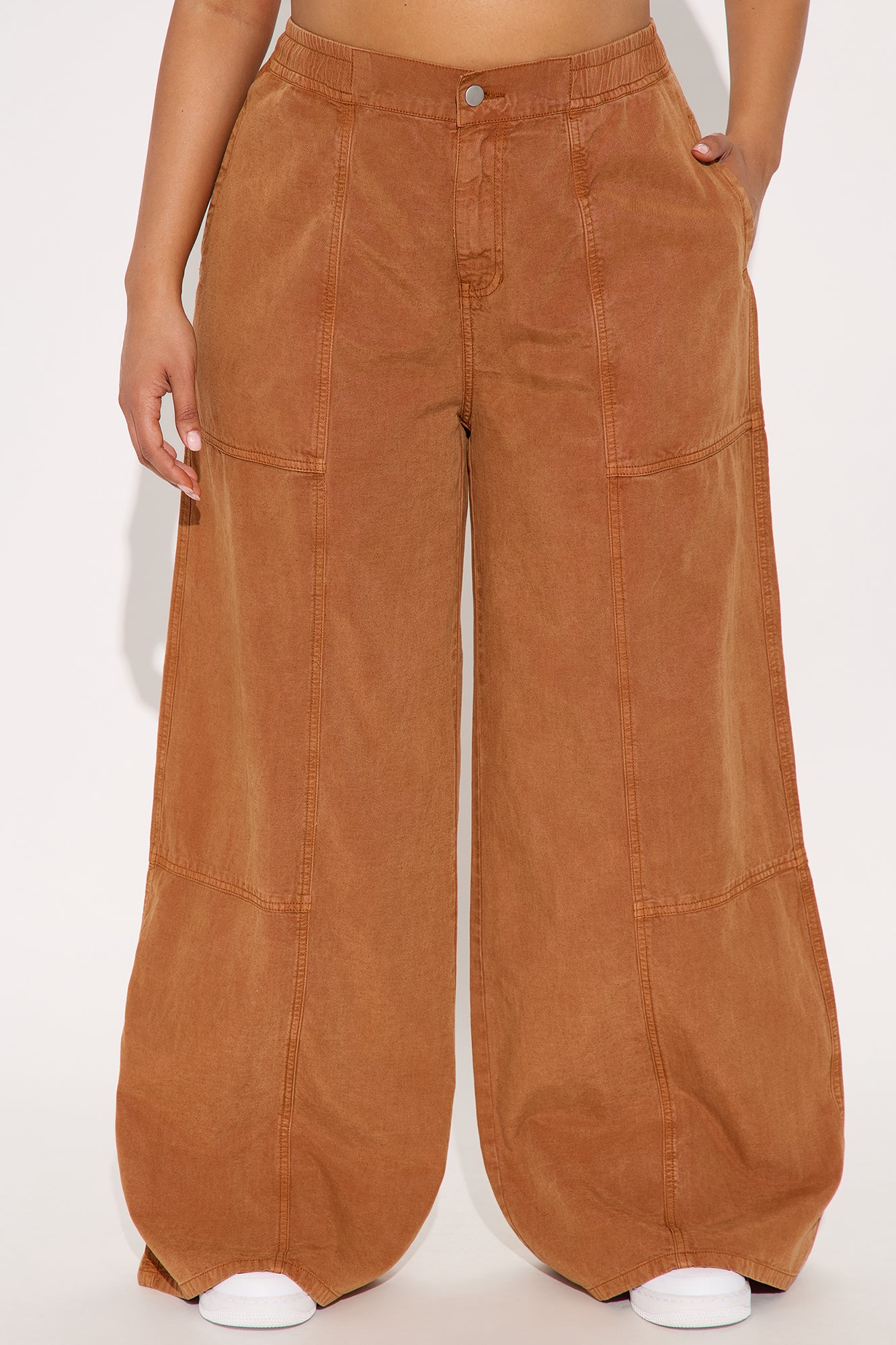 Pascal Wide Leg Pant - Rust - Image 5