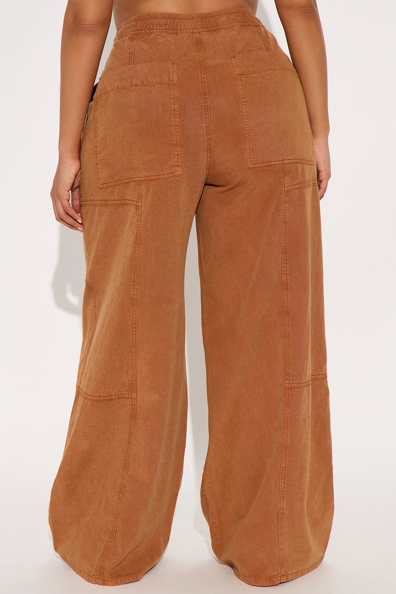 Pascal Wide Leg Pant - Rust - Image 6