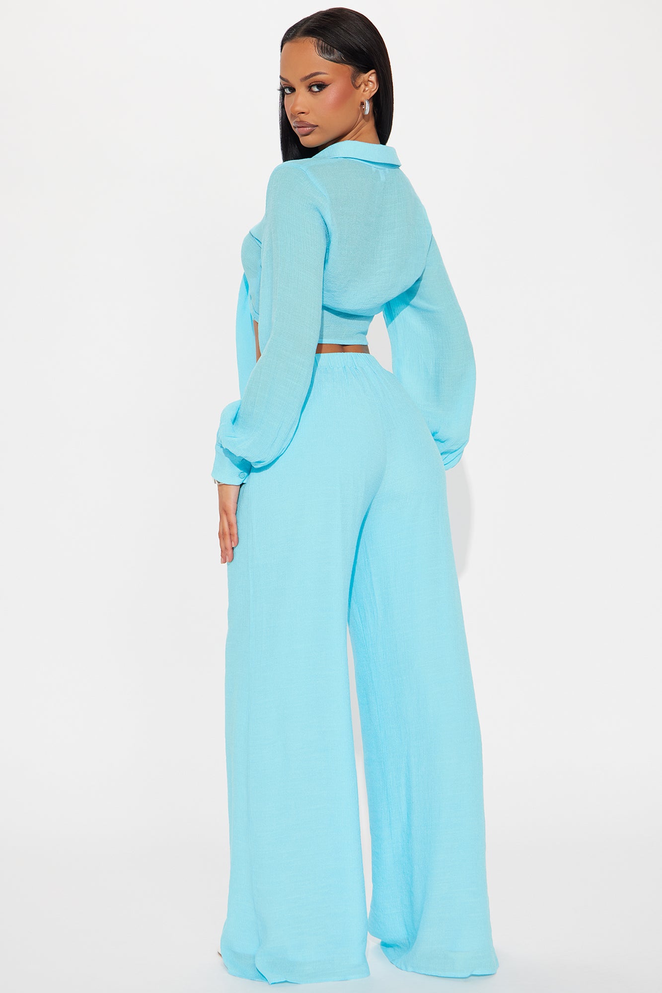 Island Dreaming Pant Set - Aqua - Image 3