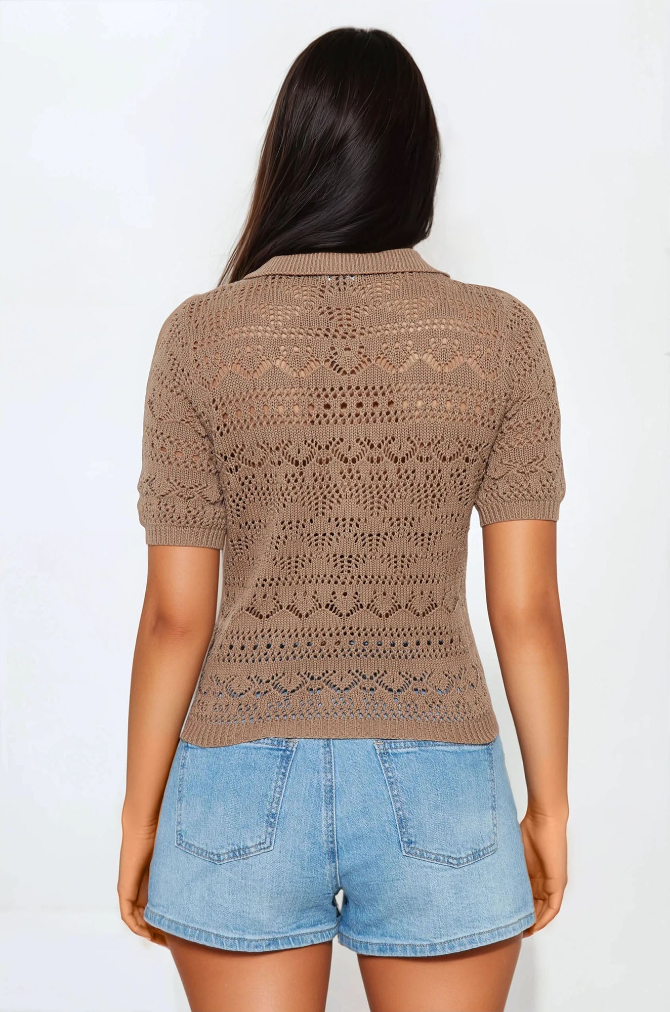 Beach Living Crochet Top - Mocha - Image 4