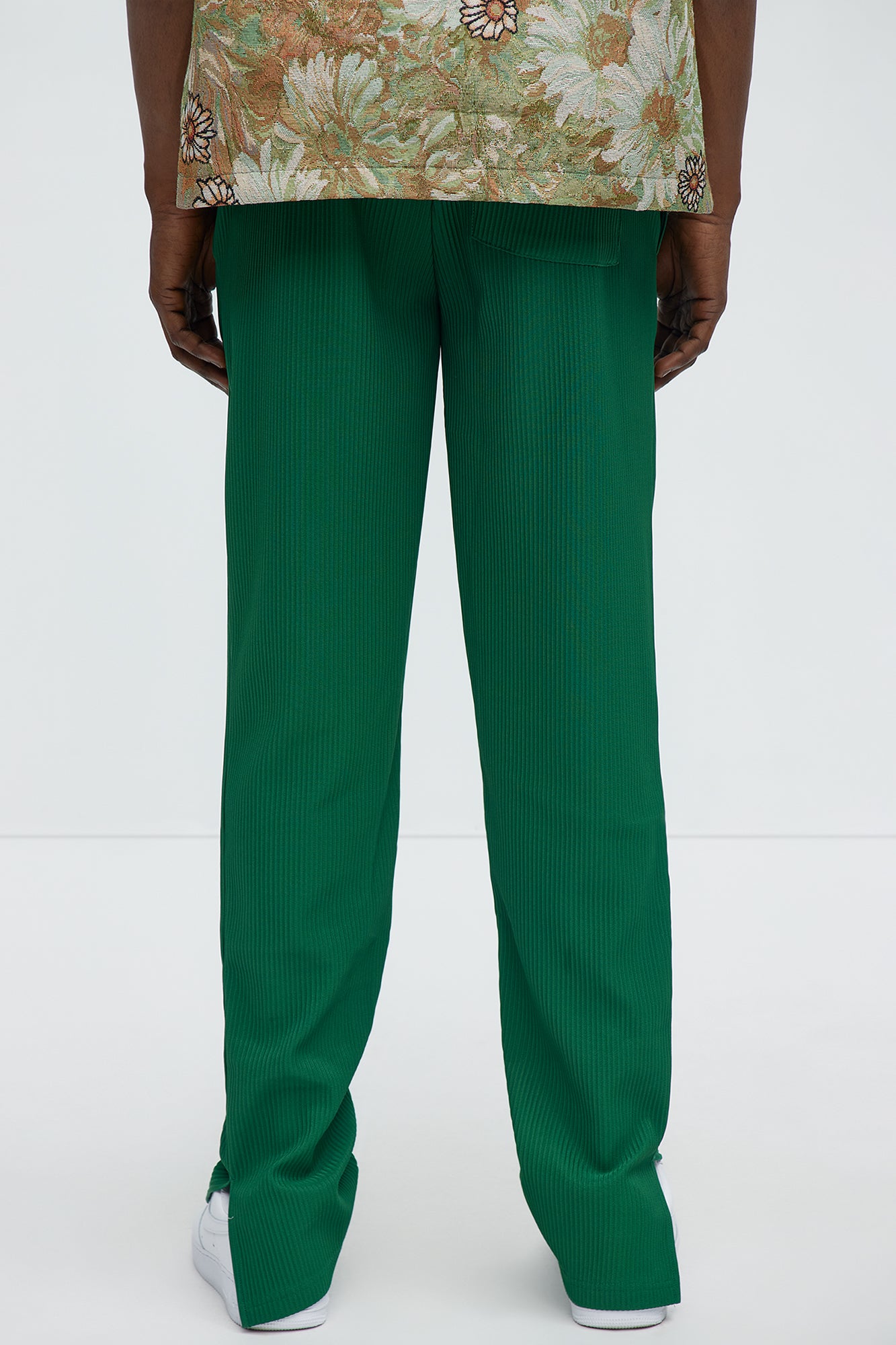 Show Up Slim Slit Pants - Green - Image 5