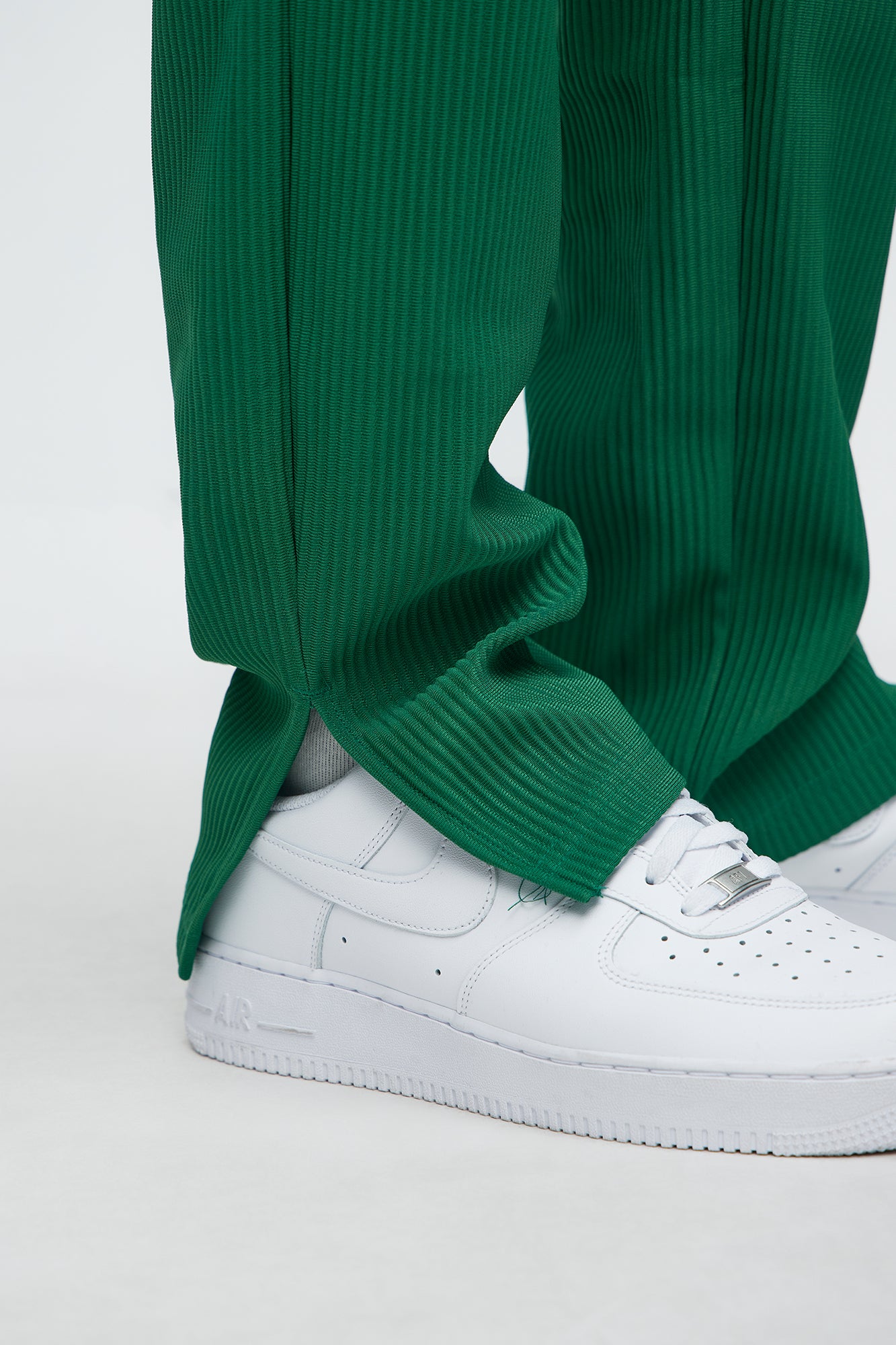 Show Up Slim Slit Pants - Green - Image 4