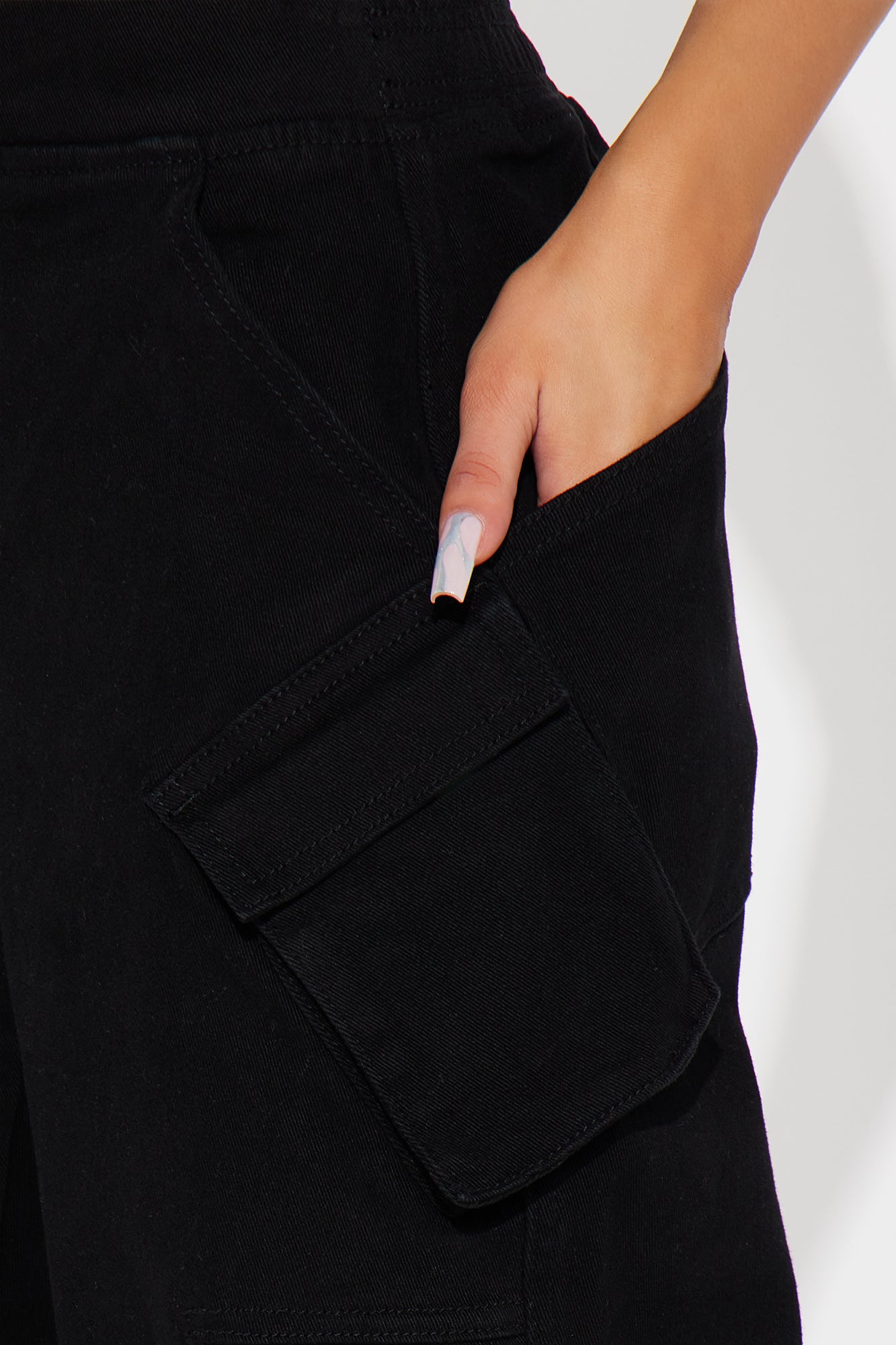 Aris Cargo Barrel Pant - Black - Image 3