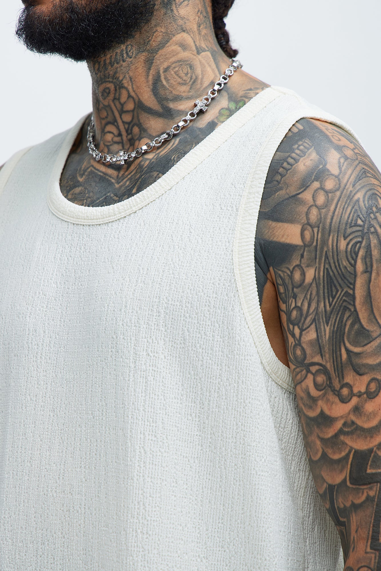 Kerr Textured Tank - Cream - Image 3