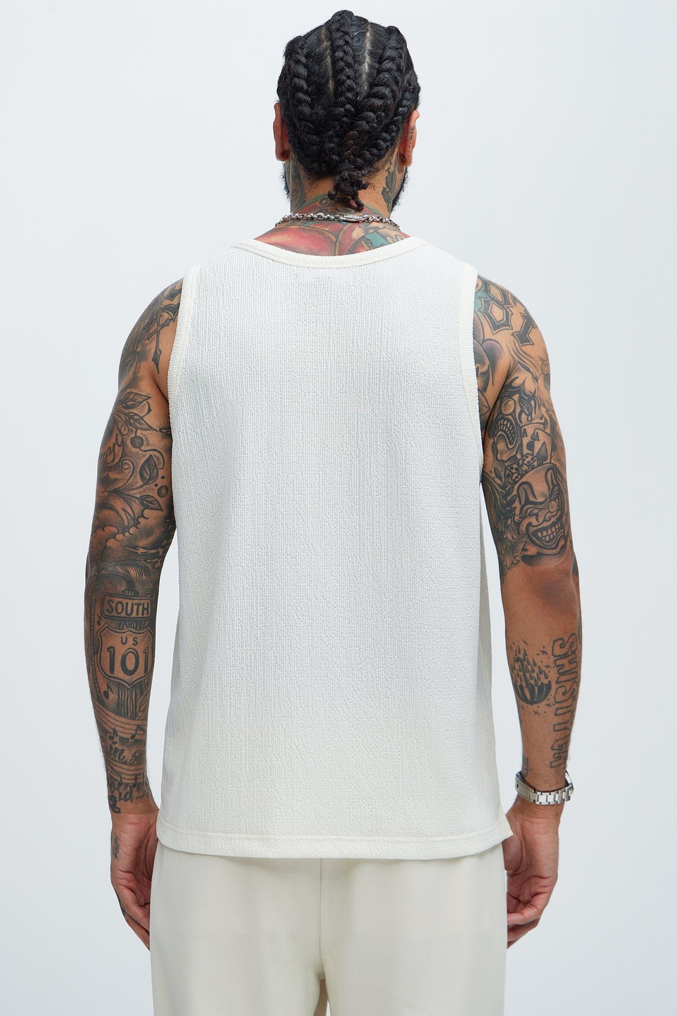 Kerr Textured Tank - Cream - Image 4