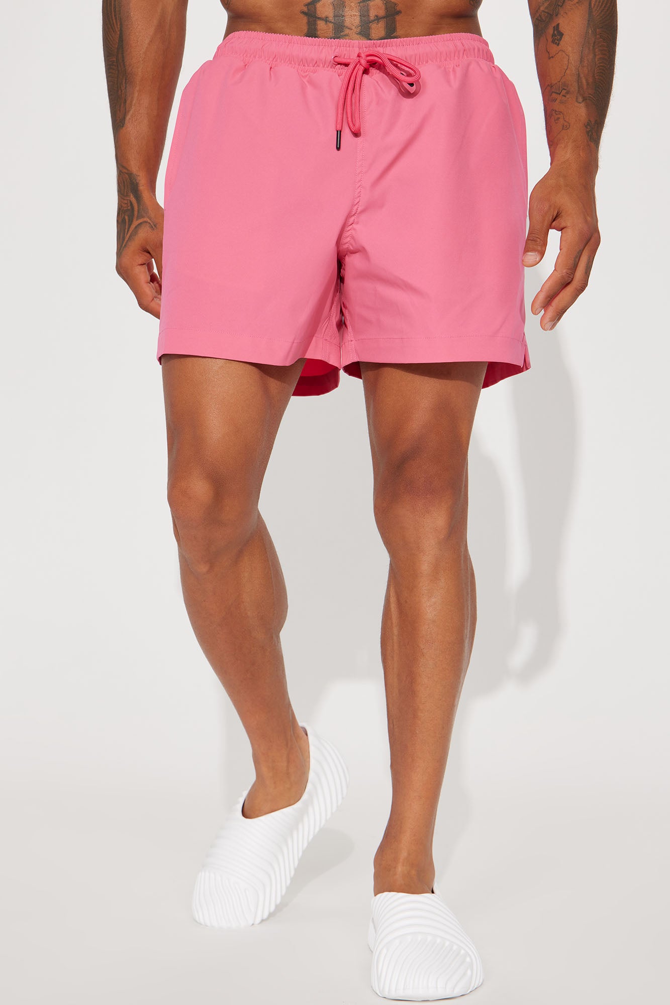 Born 2 Fly Print Change Swim Mid Trunk - Pink - Image 4