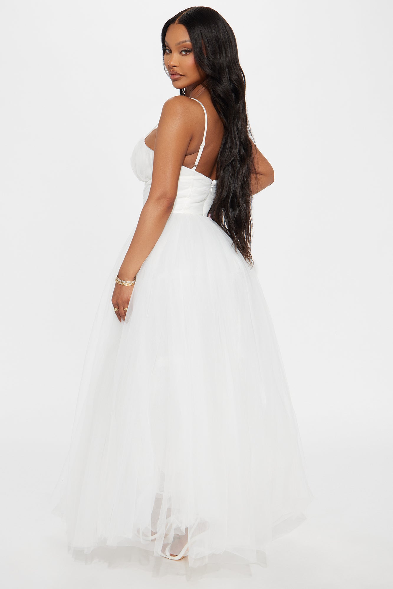 Majestic Bloom Gown - Off White - Image 3