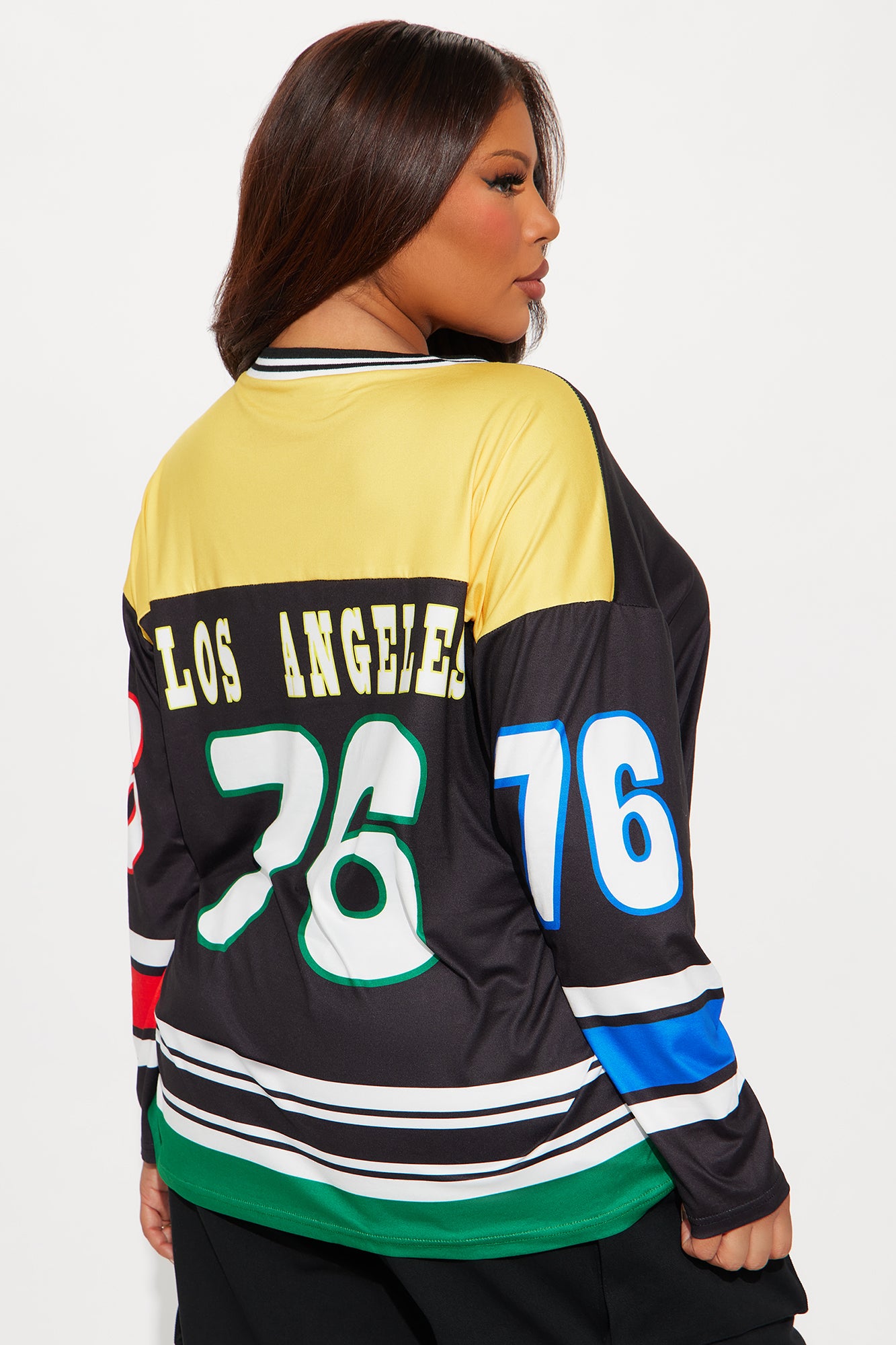 LA Hockey Jersey Tee - Black/combo - Image 8