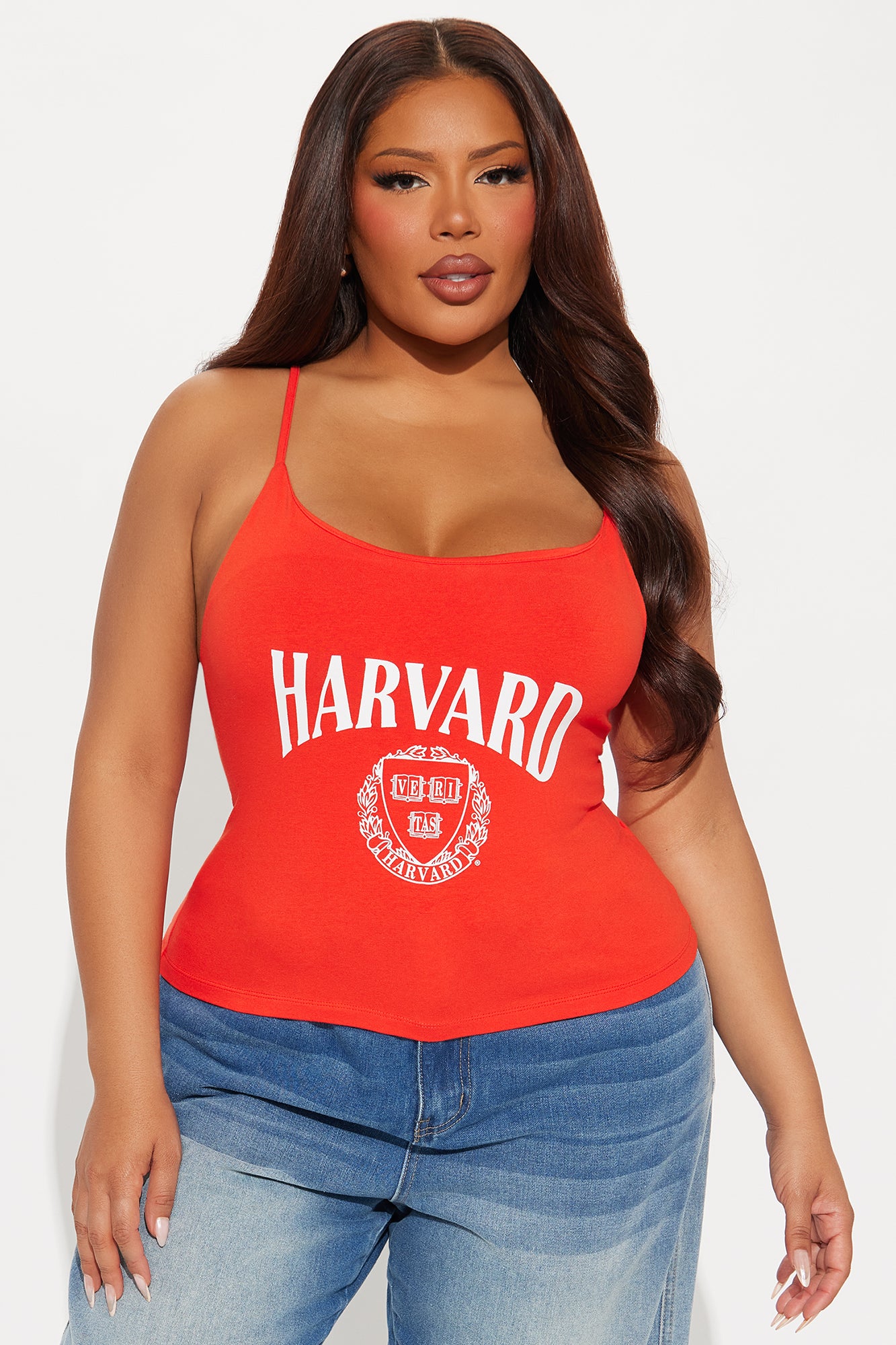 Harvard University Cami Tee - Red - Image 4