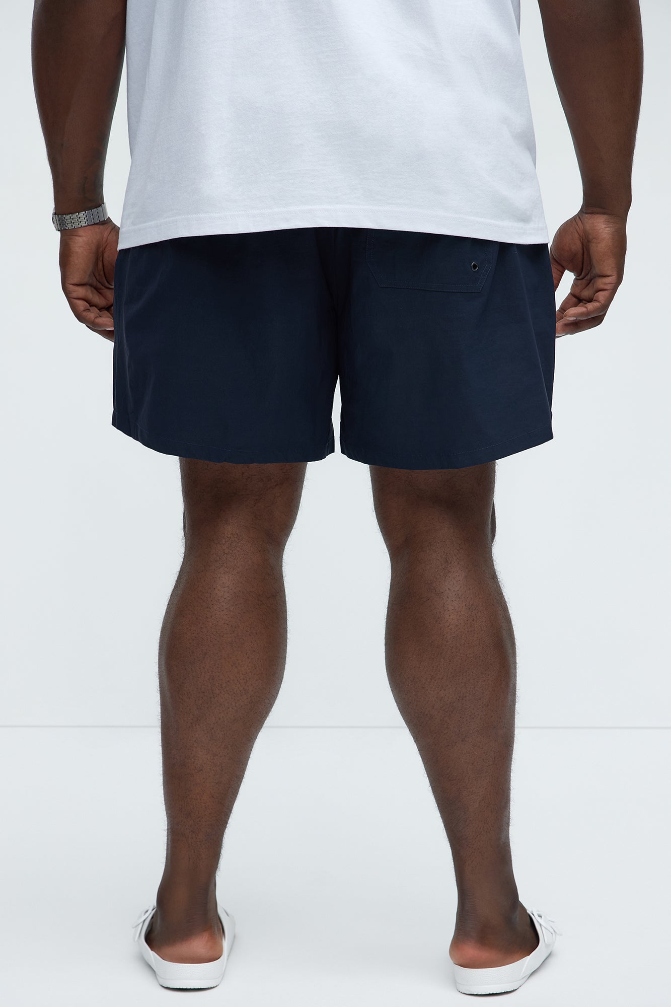 Track Flex Swim Trunk Mid - Navy - Image 8