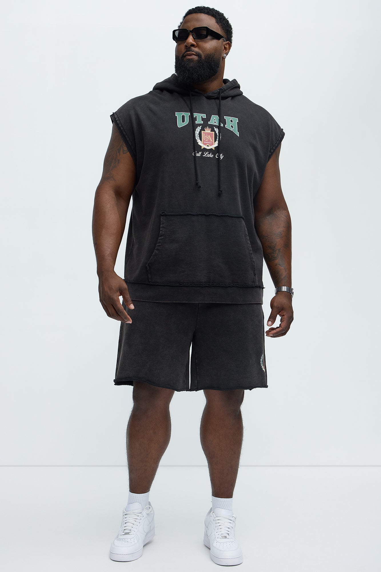 Utah Sweatshorts - Black - Image 7