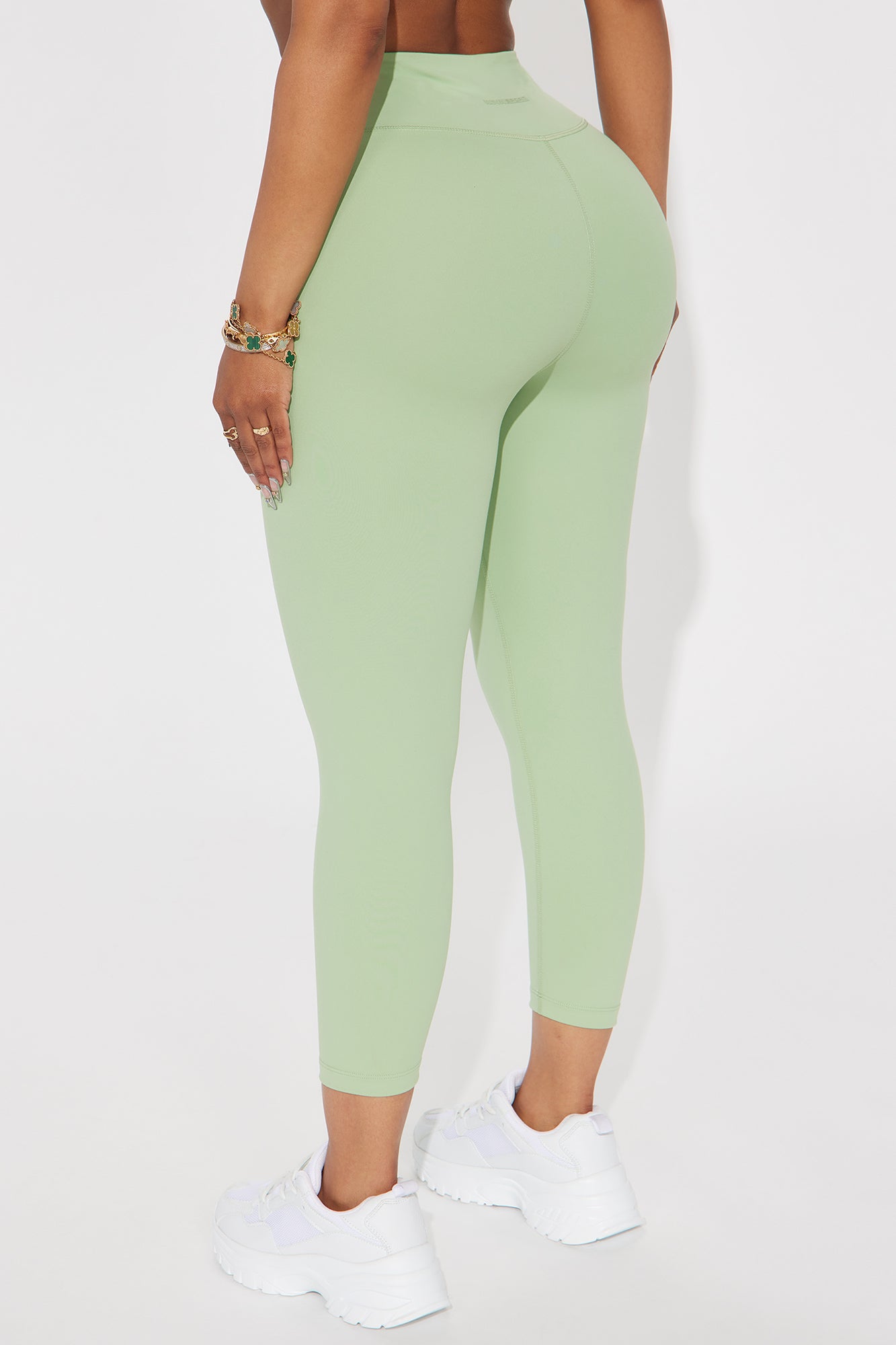 Flexibility Super Soft Capri Active Legging - Sage - Image 4
