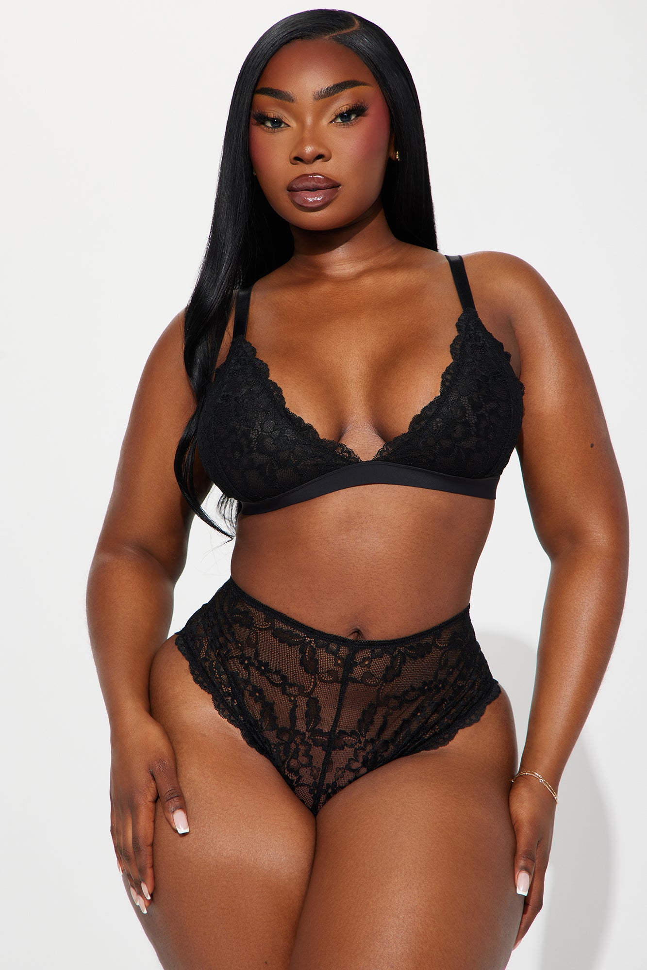 Nova Lace Cheeky Panty - Black - Image 4