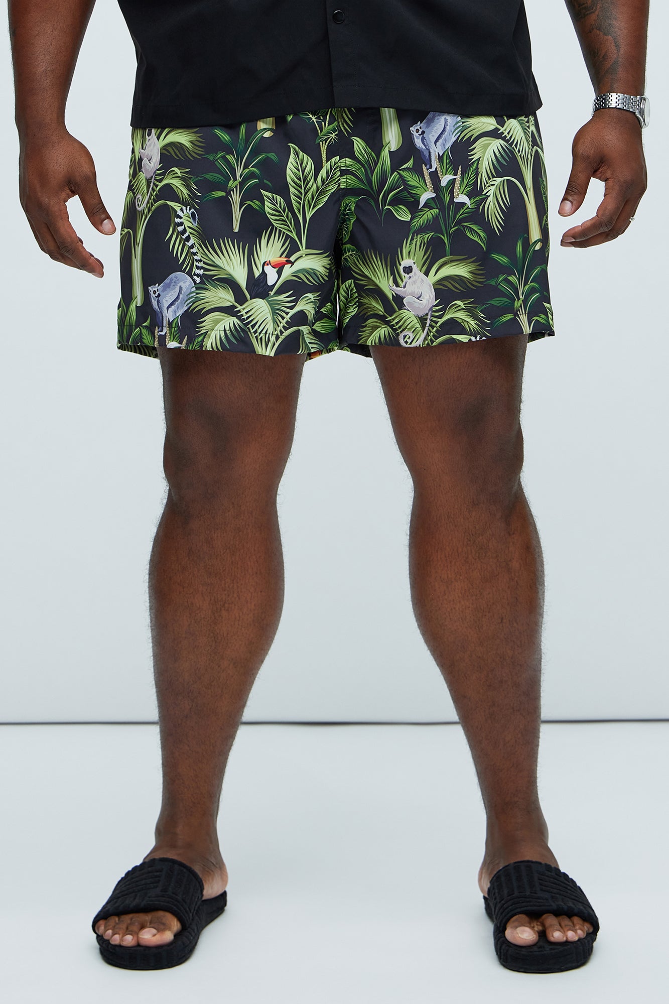 Expedition Swim Mid Trunk - Green/combo - Image 4