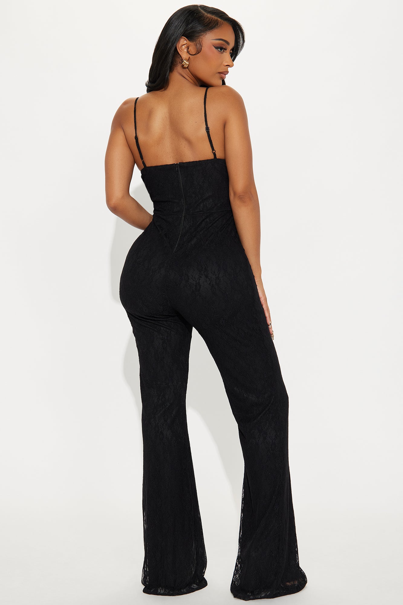 In Her Element Lace Jumpsuit - Black - Image 3