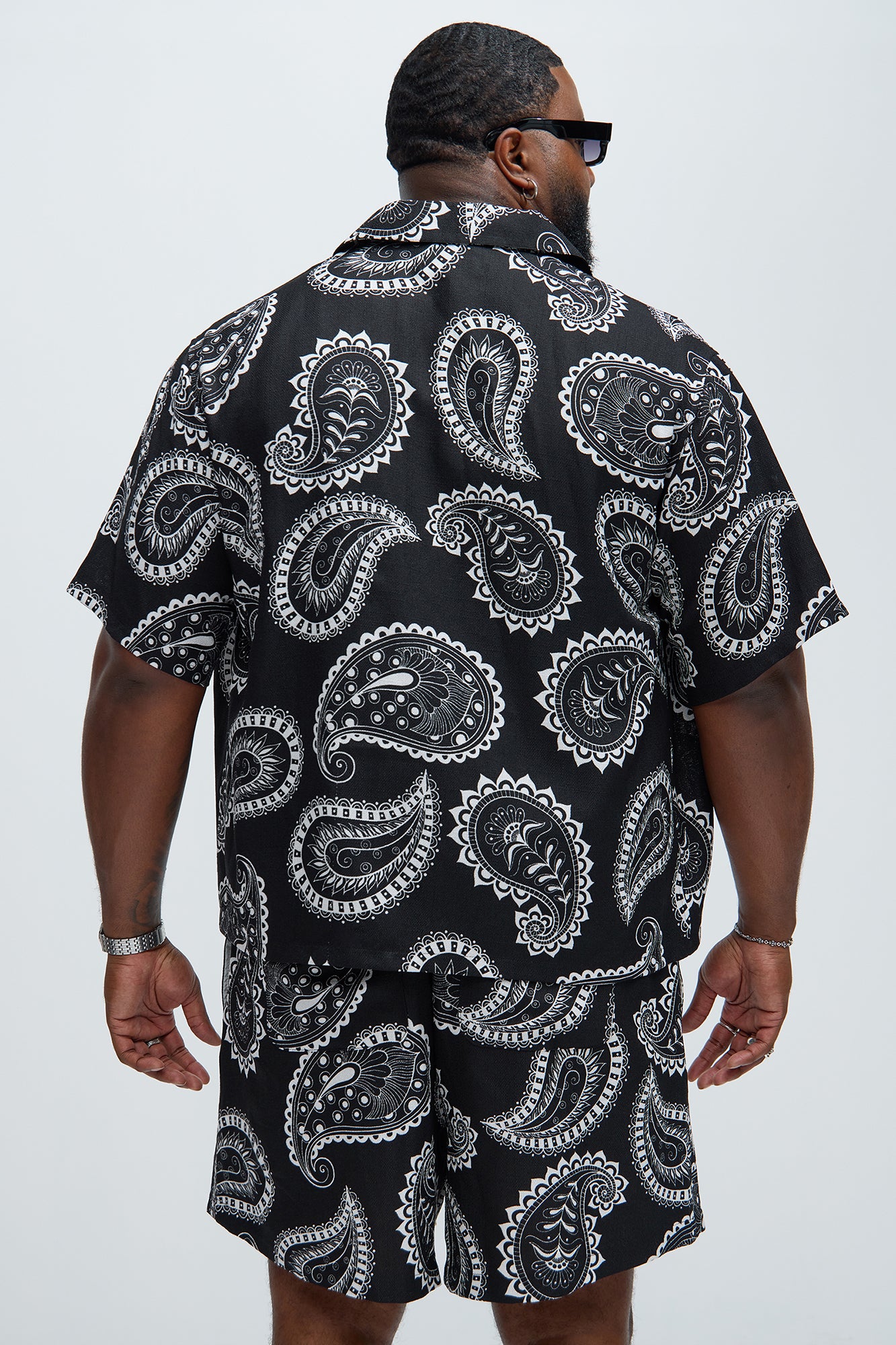 Laredo Paisley Shirt - Black/White - Image 7