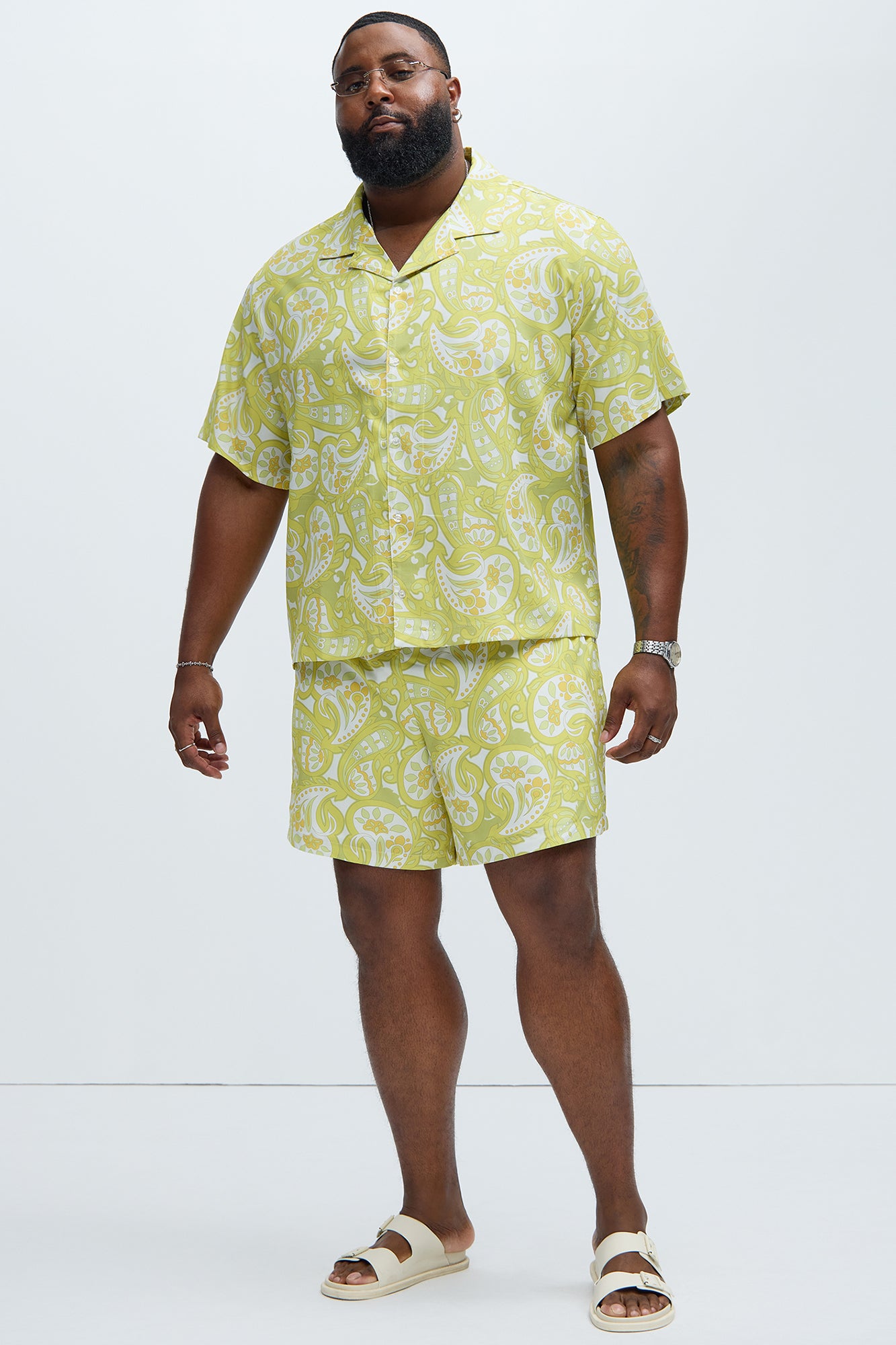 Alameda Paisley Shirt - Yellow - Image 5